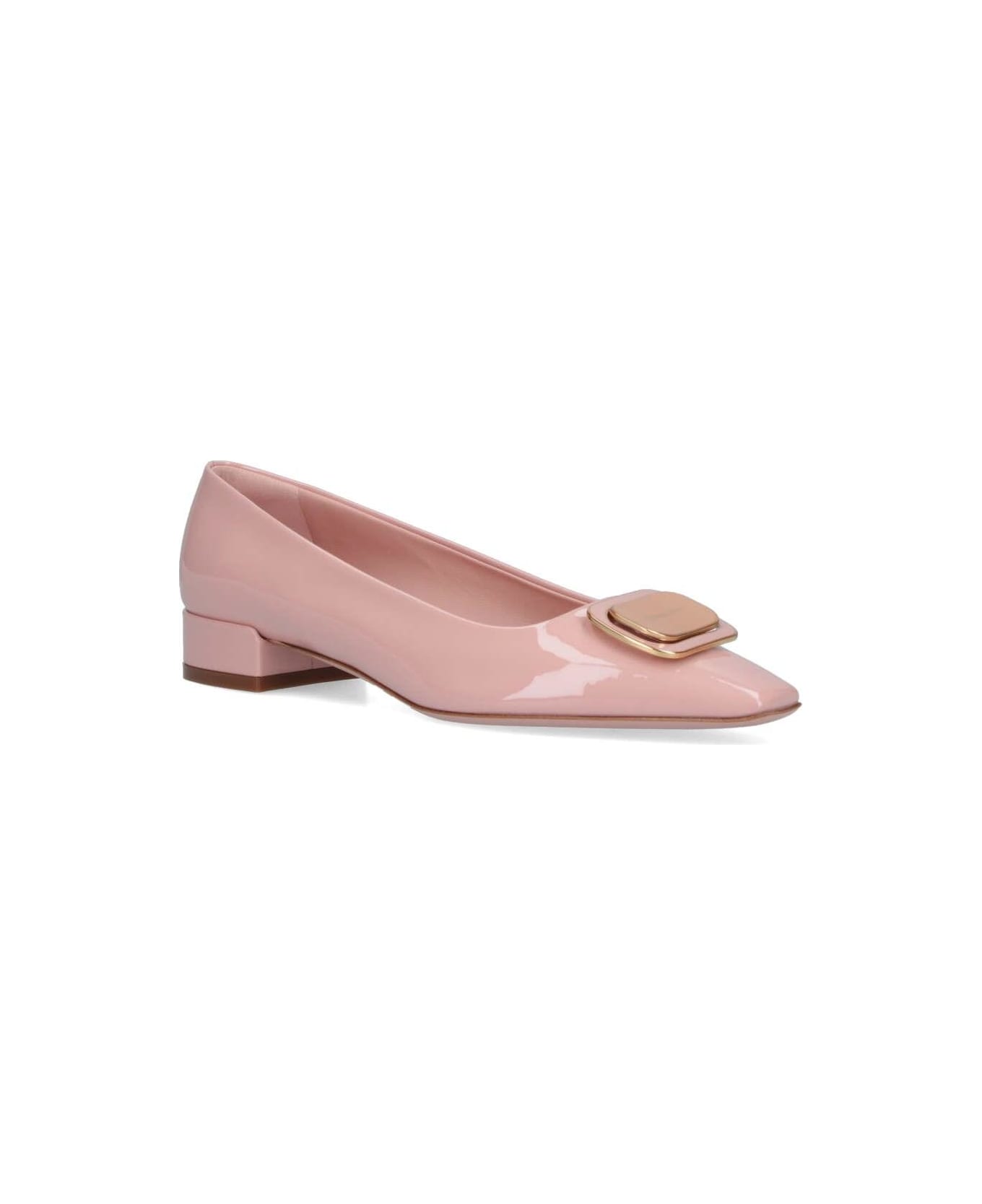 Ferragamo 
new Vara Plate
 Pumps - Pink