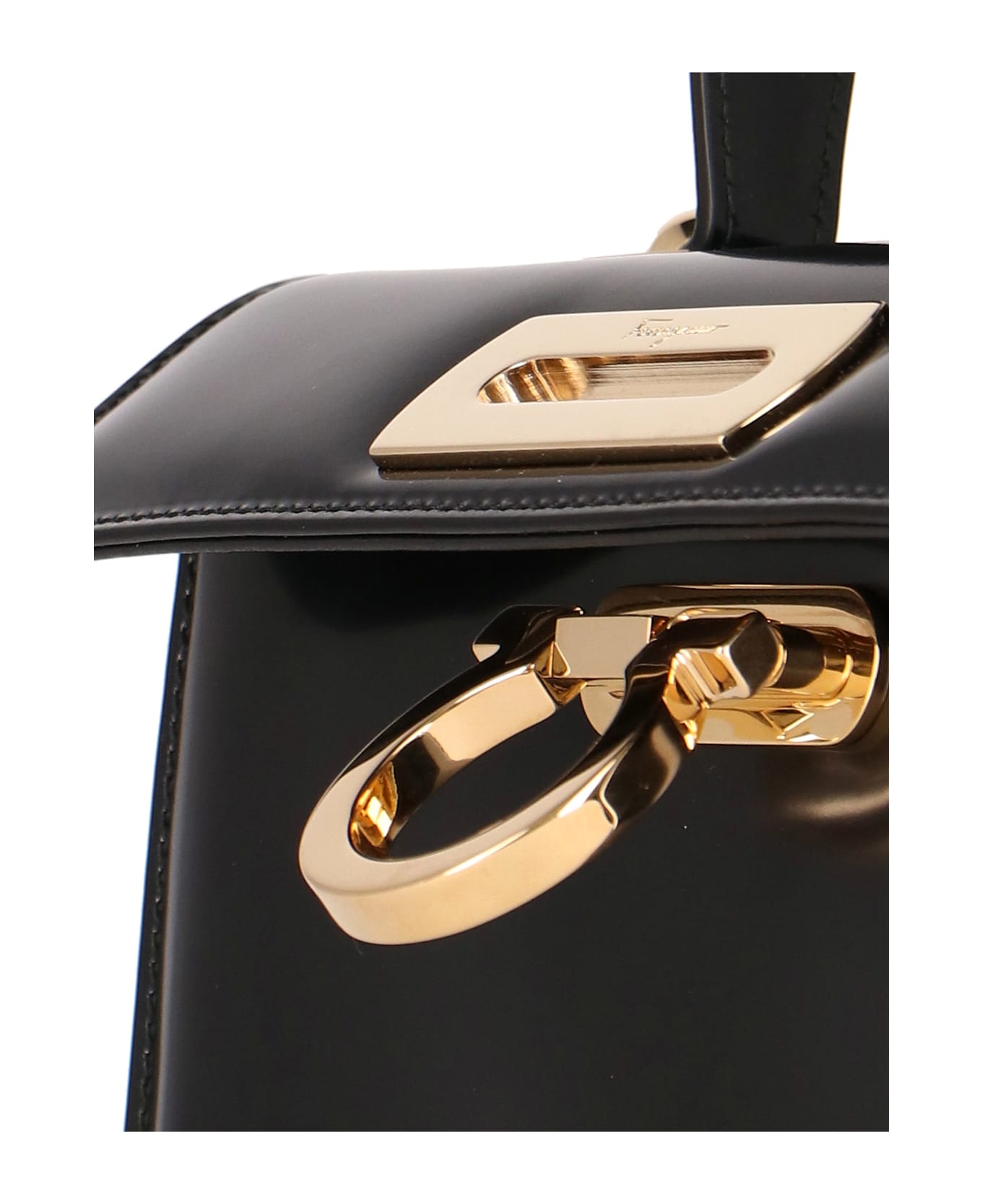 Ferragamo "iconic" Handbag - Black  