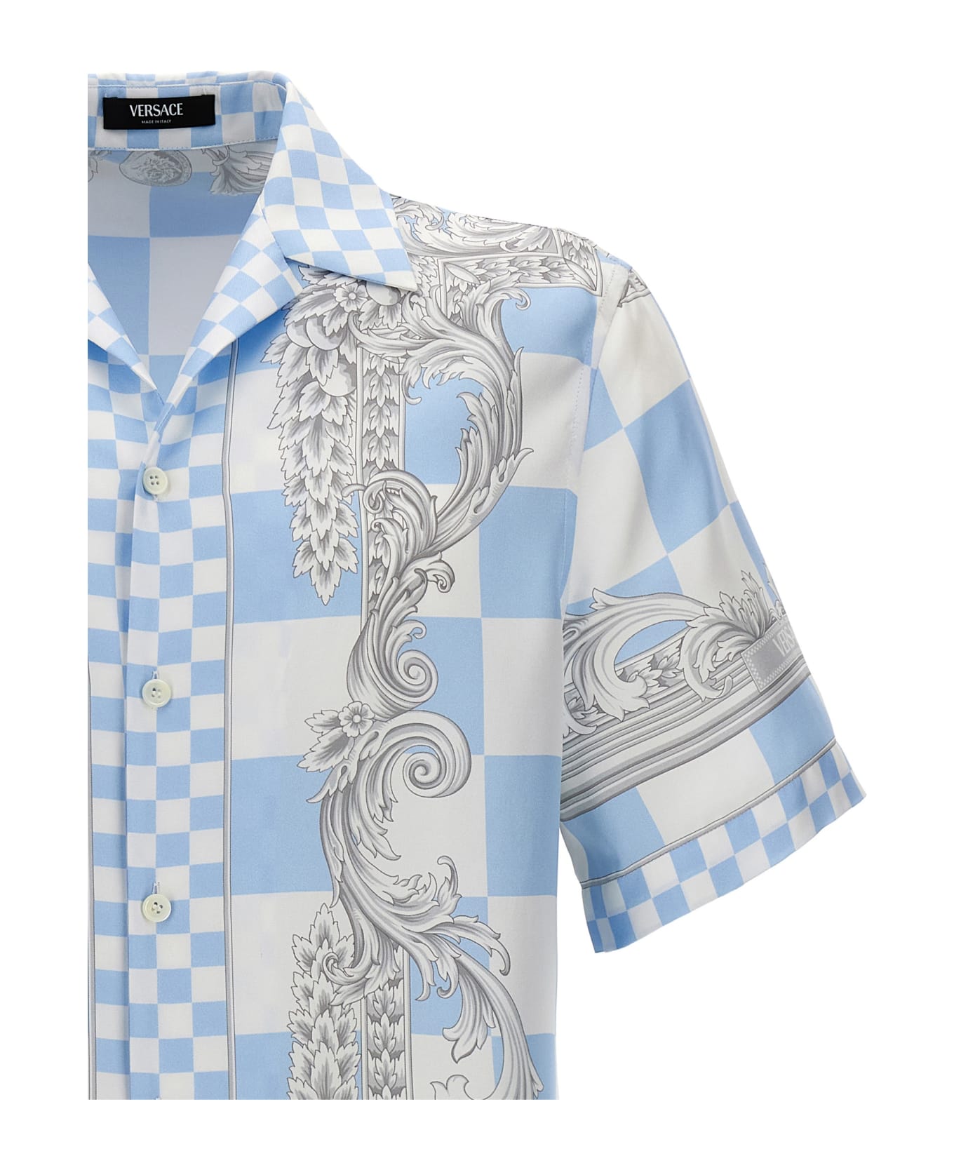 Versace 'medusa E Barocco' Shirt - Light Blue シャツ