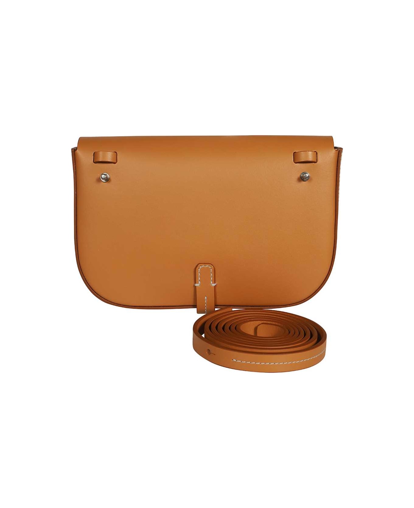 Il Bisonte Leather Crossbody Bag - brown