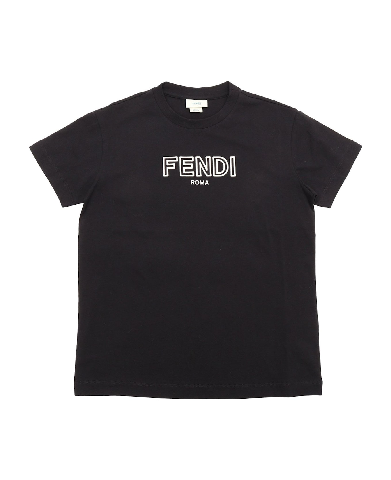 Fendi Kids T-shirts And Polos Black - Black