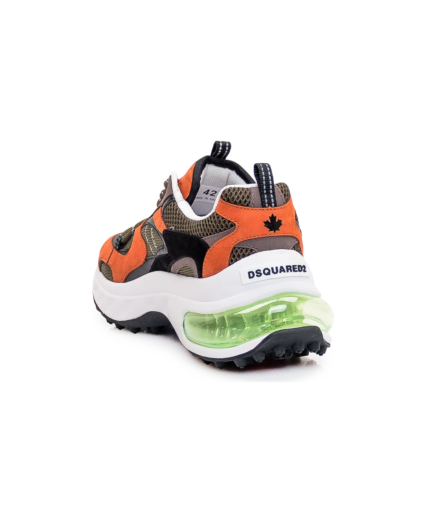 Dsquared2 Bubble Sneaker - ARANCIONE VERDE OLIVA NERO スニーカー