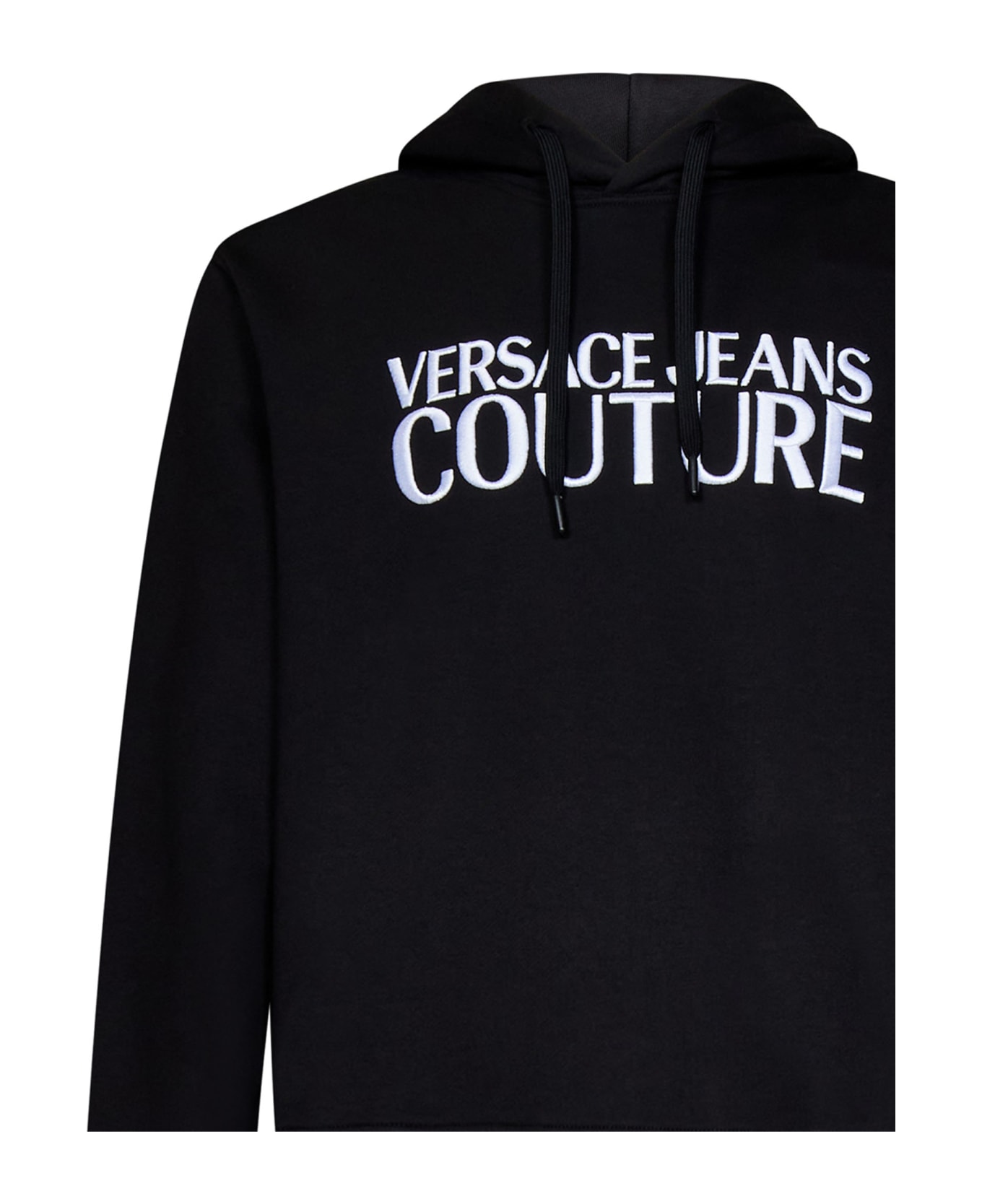 Versace Jeans Couture Hoodie With Logo - black
