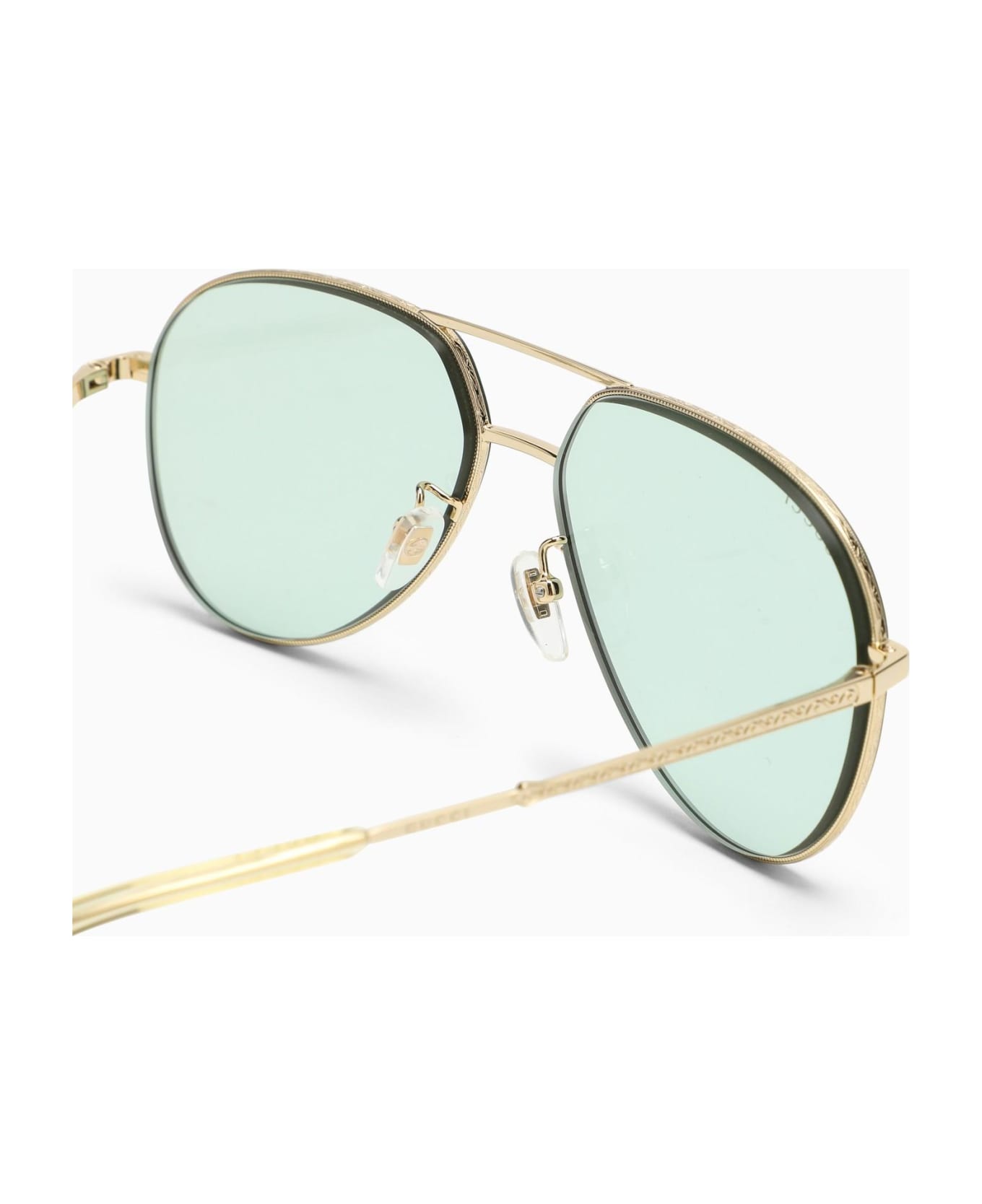 Gucci Eyewear Aviator Green Sunglasses サングラス
