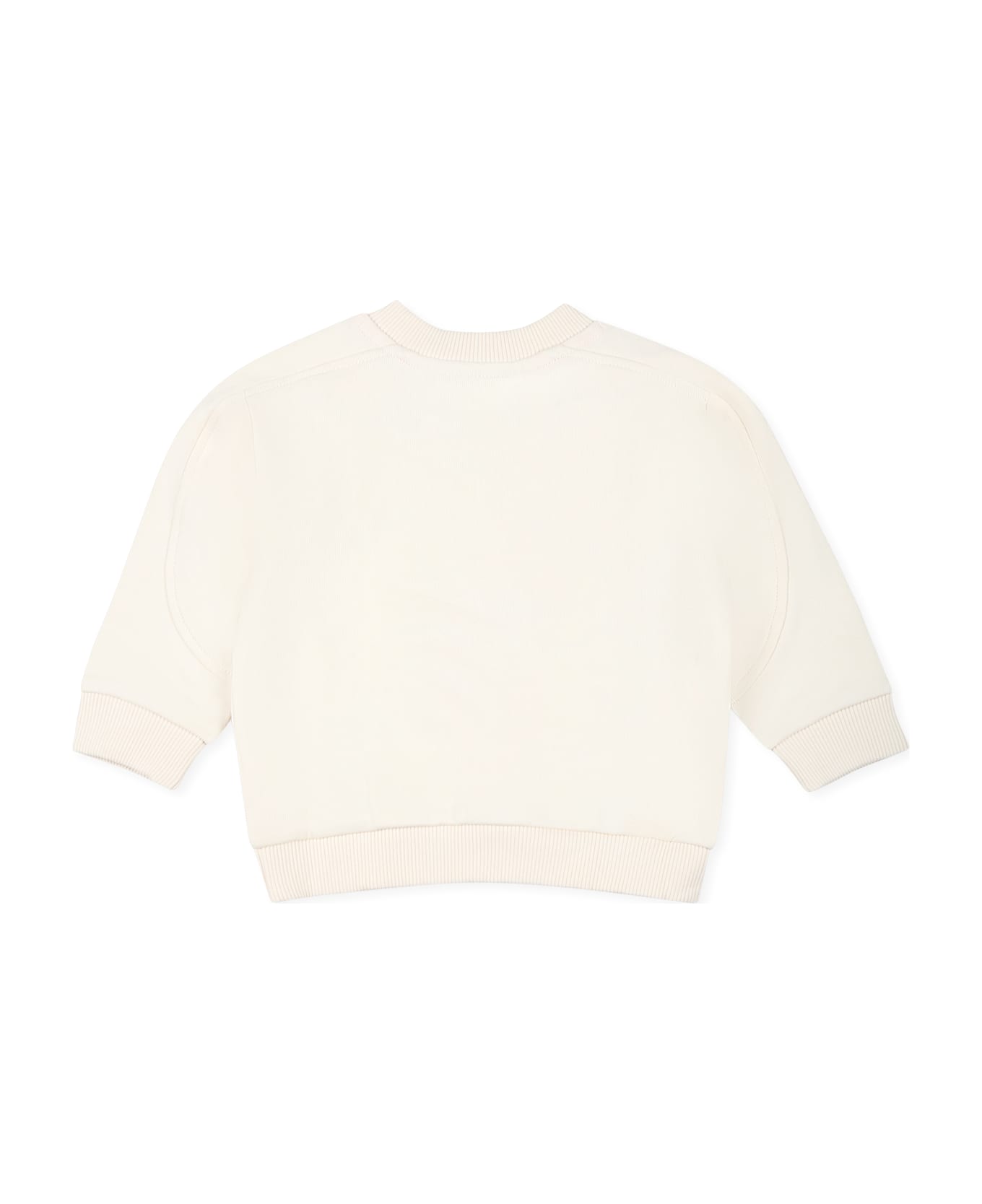Timberland Ivory Sweatshirt For Baby Boy With Logo And Print - Ivory