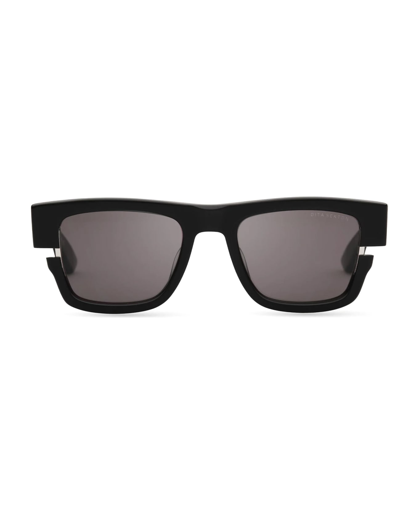 Dita Sekton - Matte Black / Silver Sunglasses - black iron