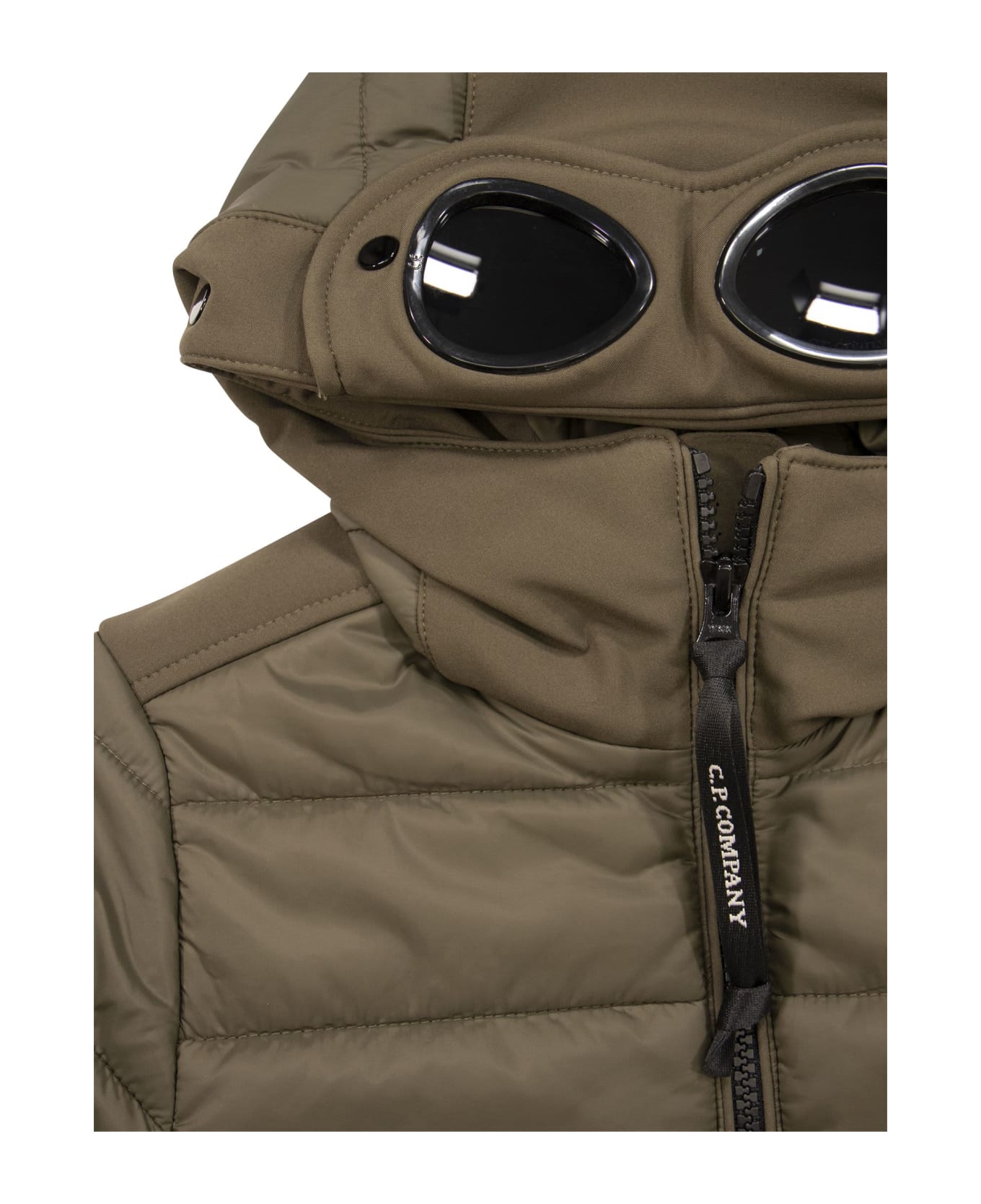 C.P. Company Jacket With Pockets And Hood - Military Green コート＆ジャケット