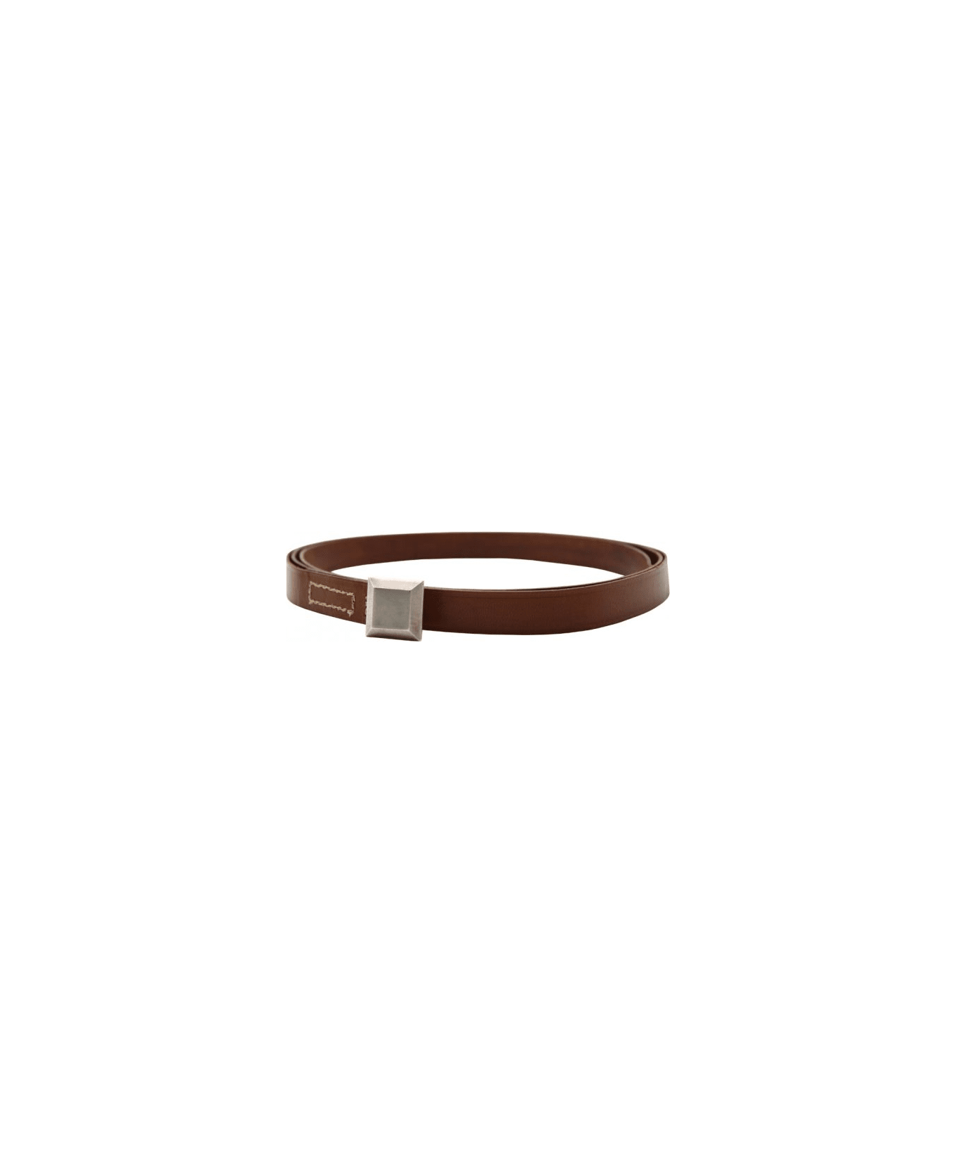Frenckenberger Belt In Leather - Brown ベルト