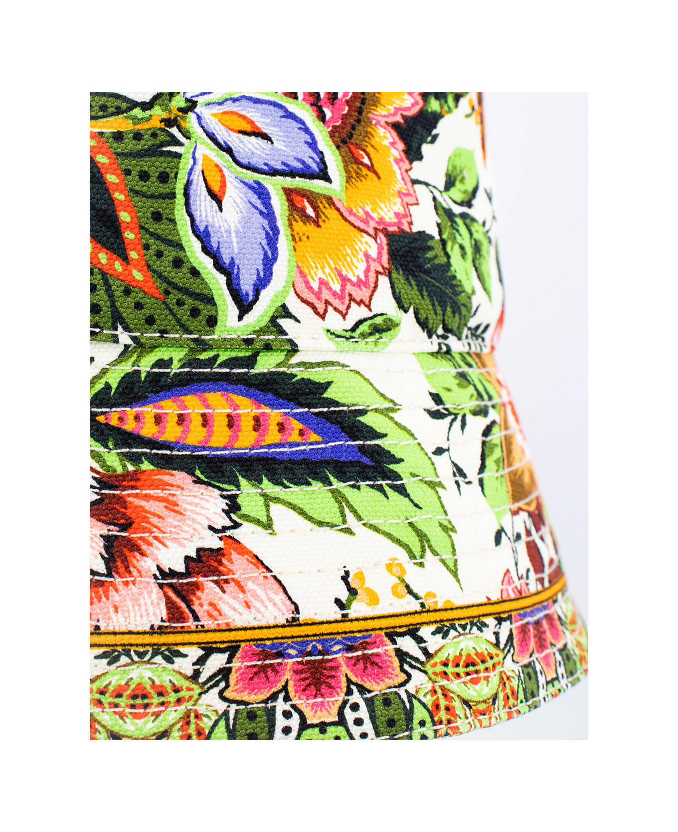 Etro Bucket Hat With Multicolored Print - PRINT ON WHITE BASE 帽子