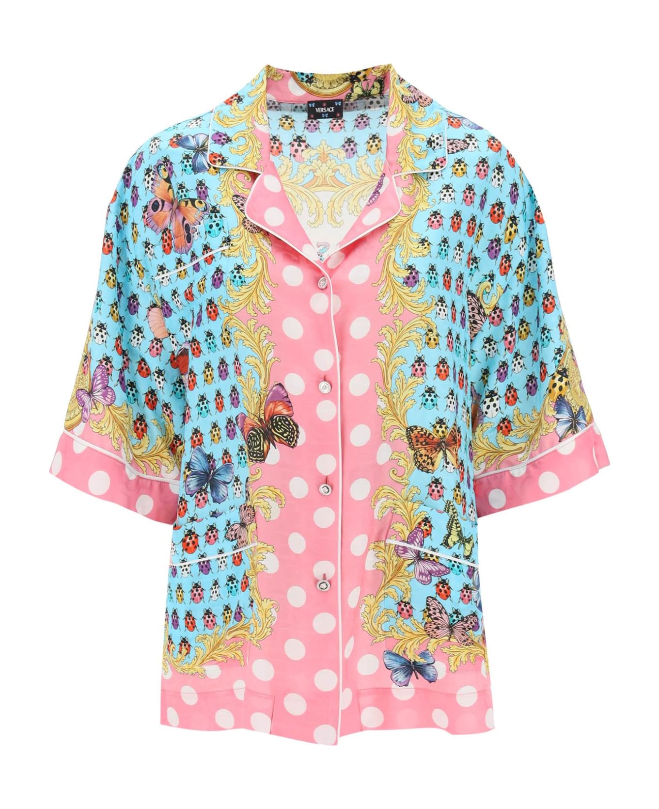 Versace Silk Blend Shirt - Multicolor シャツ