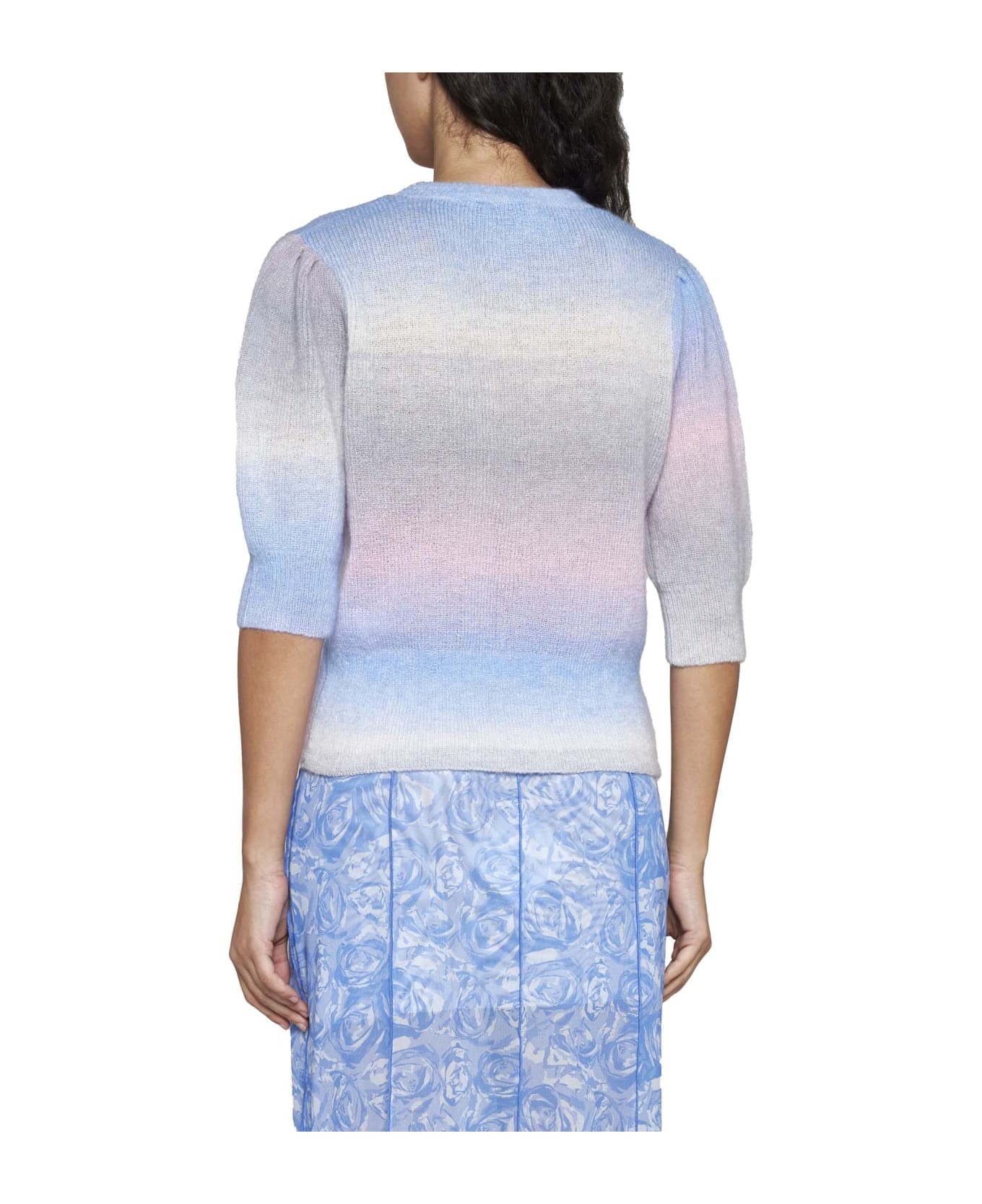 Baum und Pferdgarten Sweater - Gradient blue