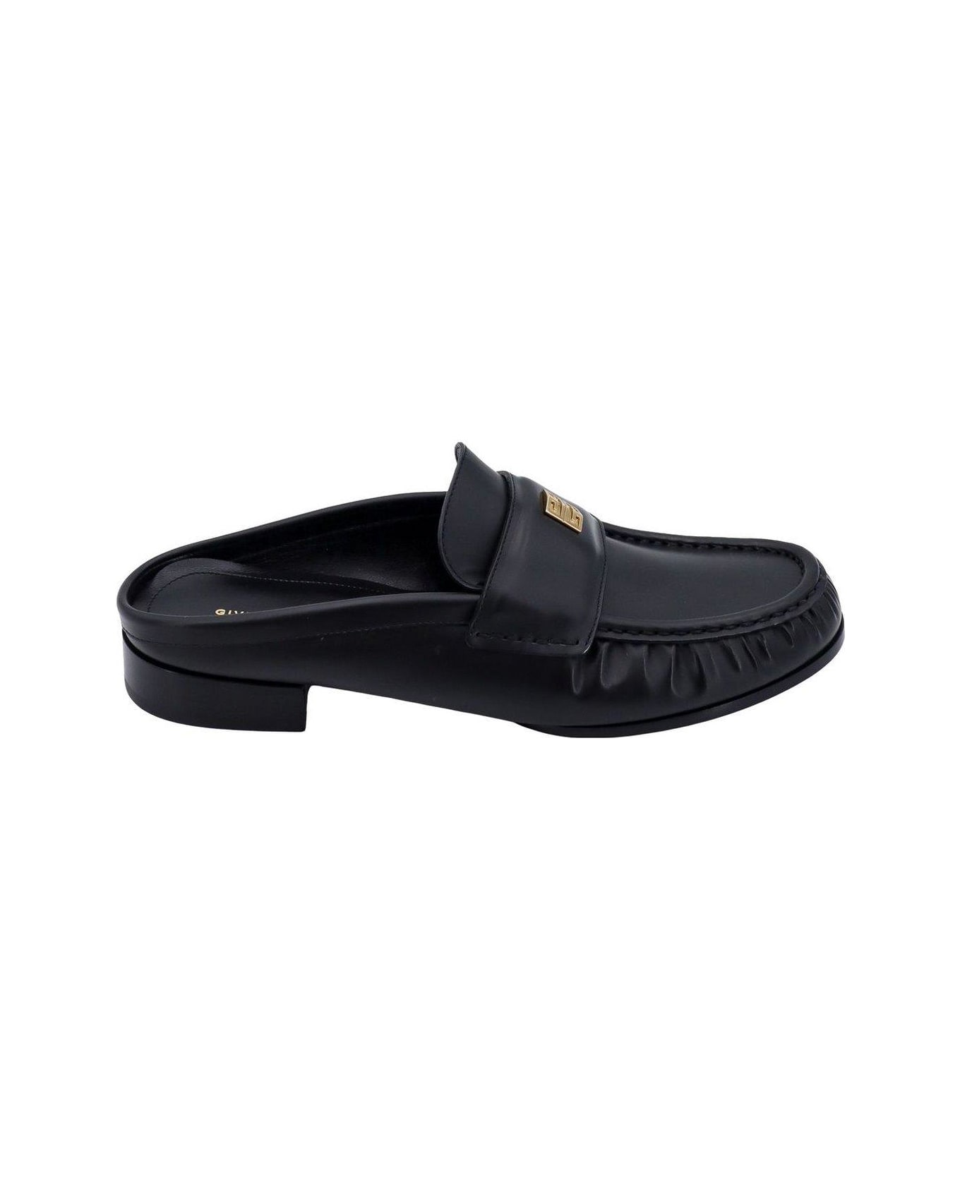 Givenchy Plaque Mules - Black