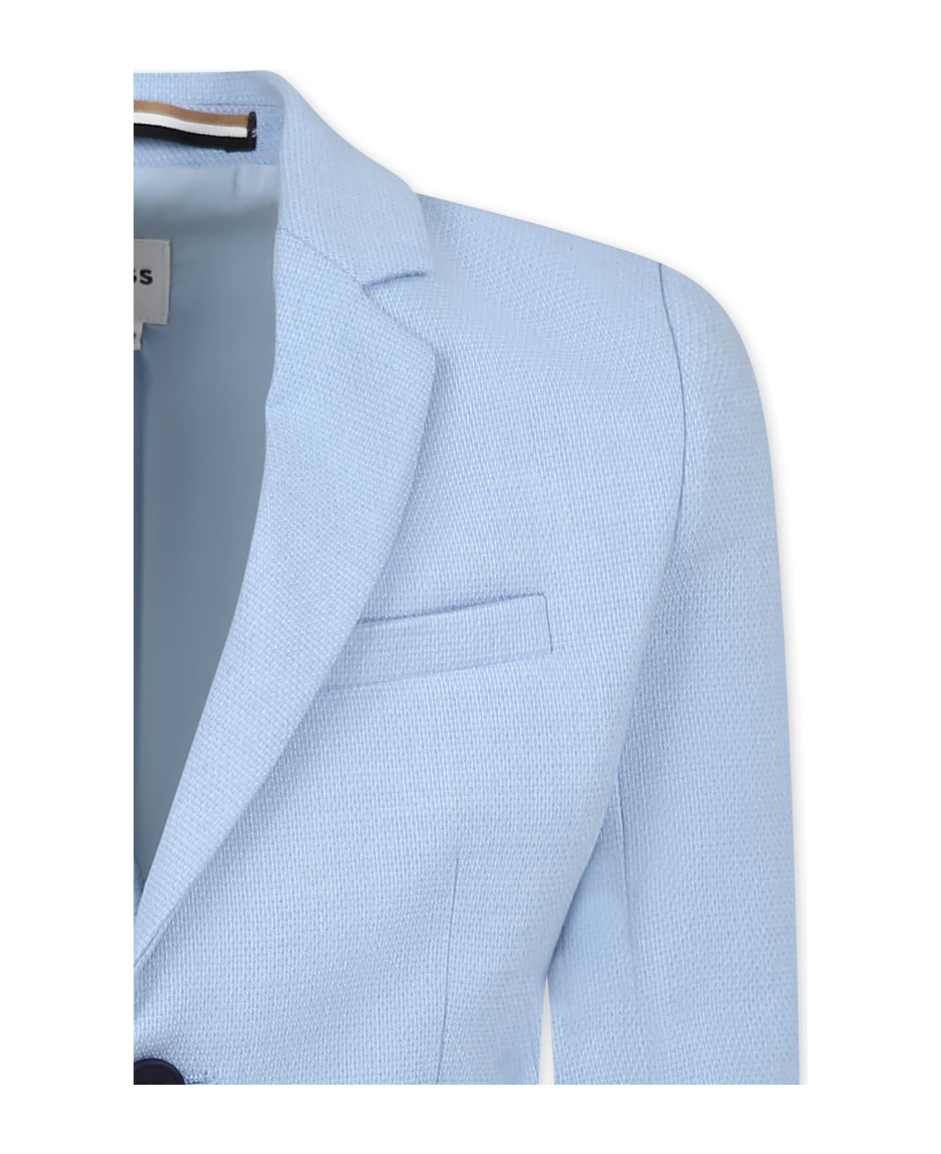 Hugo Boss Light Blue Jacket For Boy - Light Blue