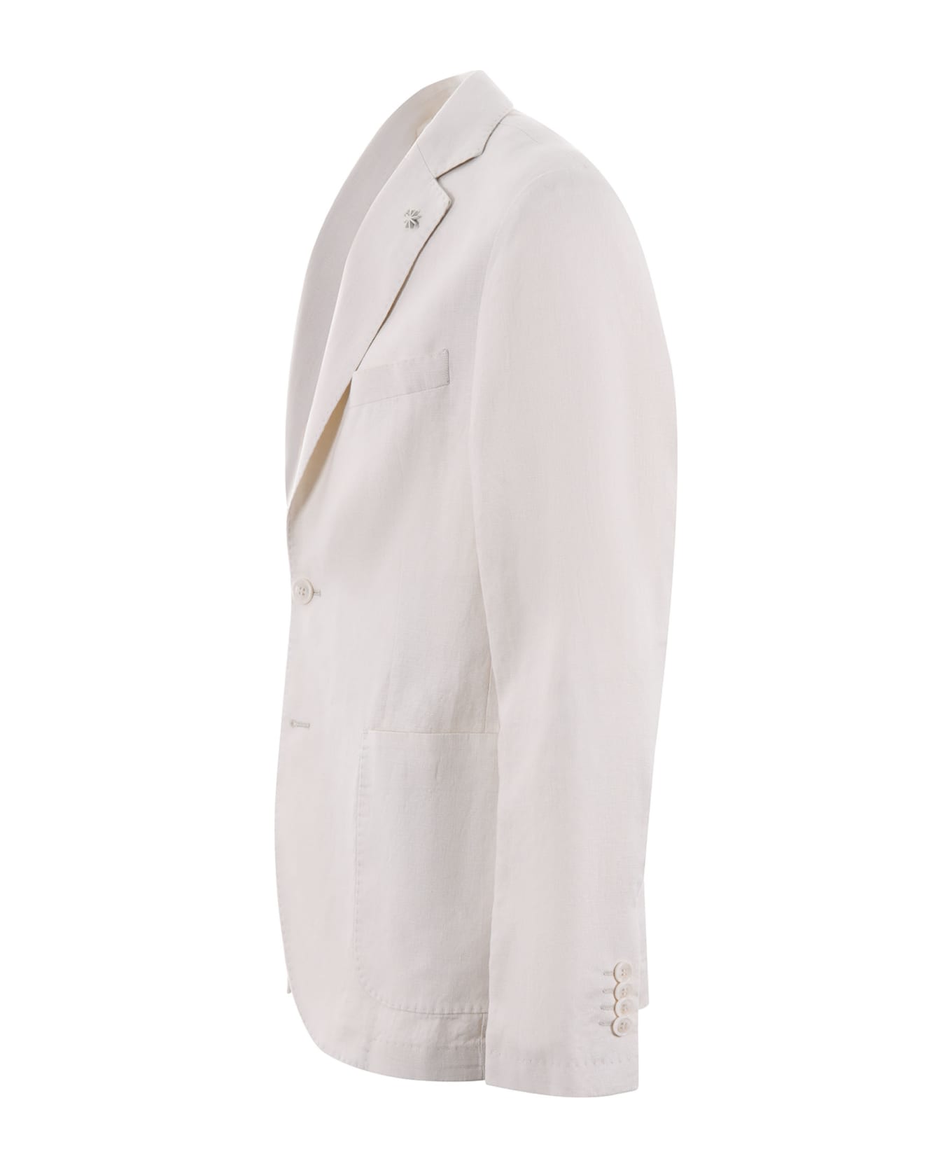 Manuel Ritz Linen Jacket - Ivory