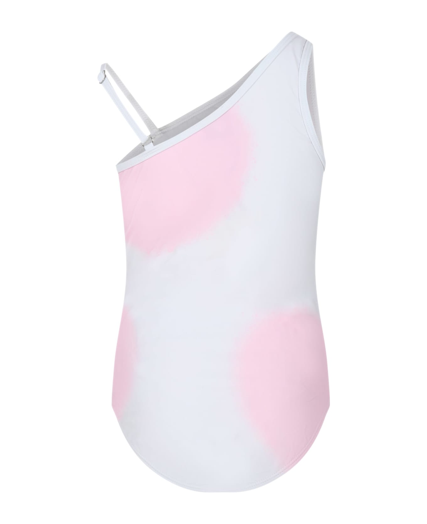 Marc Jacobs White Swimsuit For Girl With Logo - White