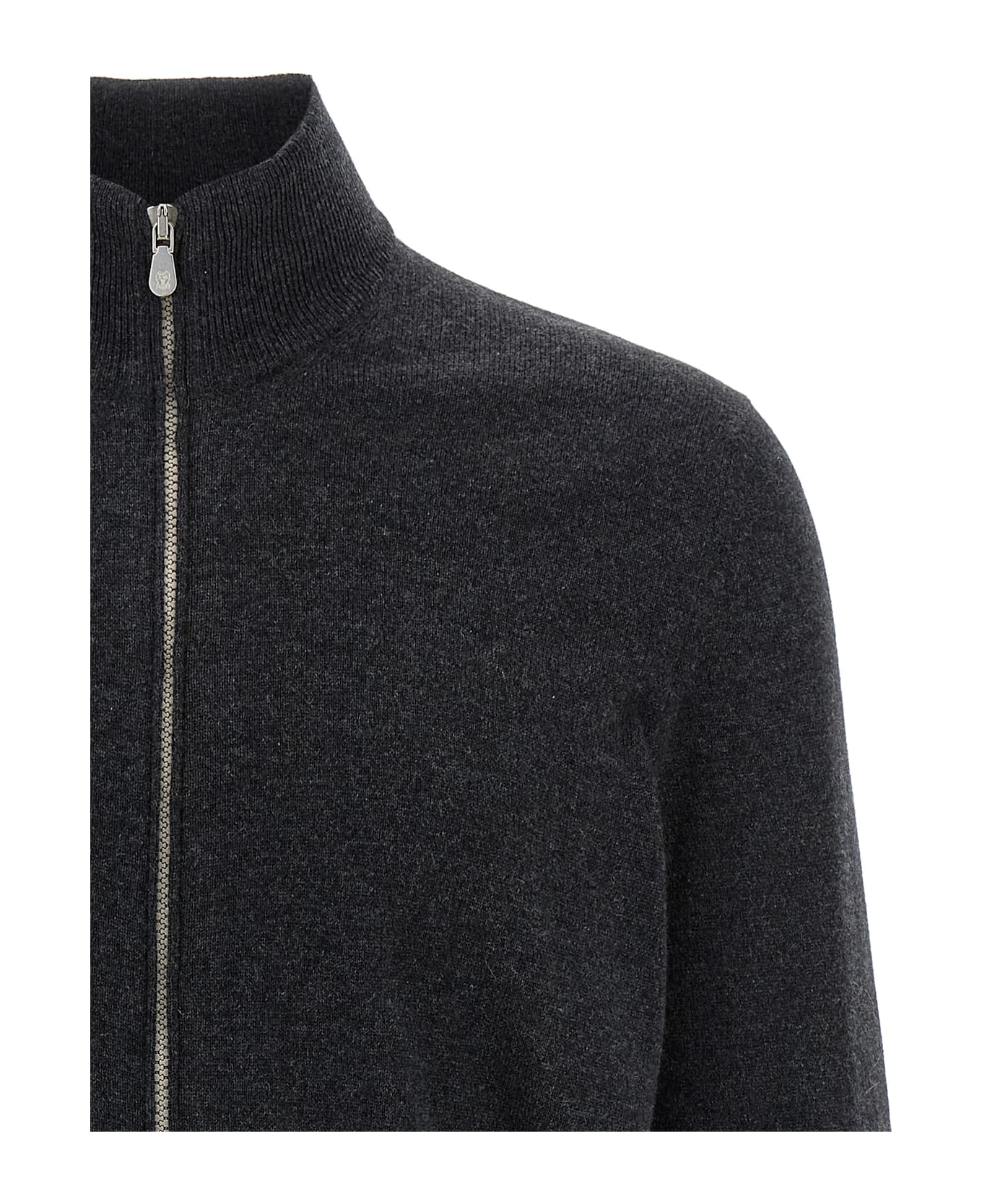 Brunello Cucinelli Zip Cardigan - Gray