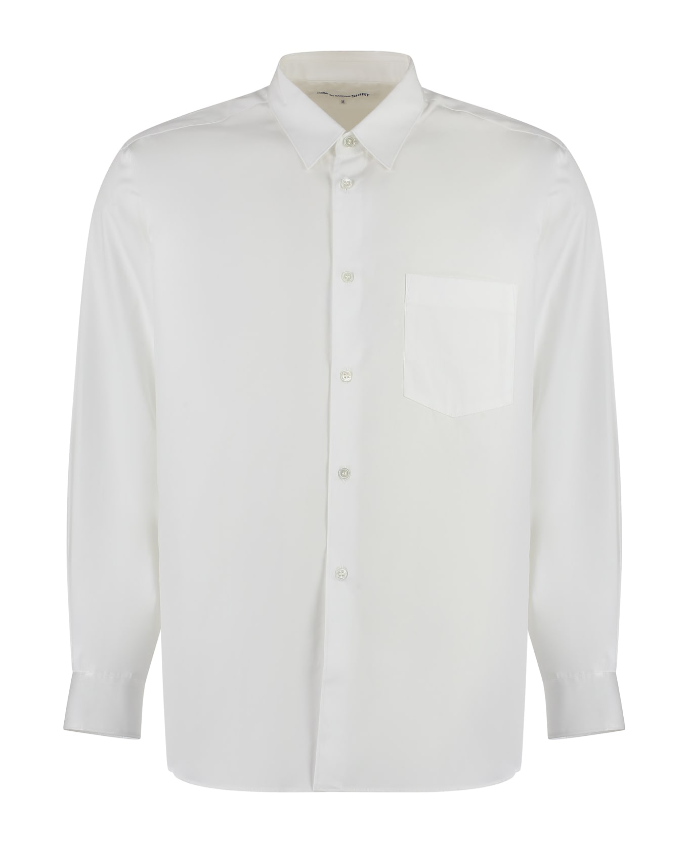 Comme des Garçons Shirt Long Sleeve Cotton Shirt - White