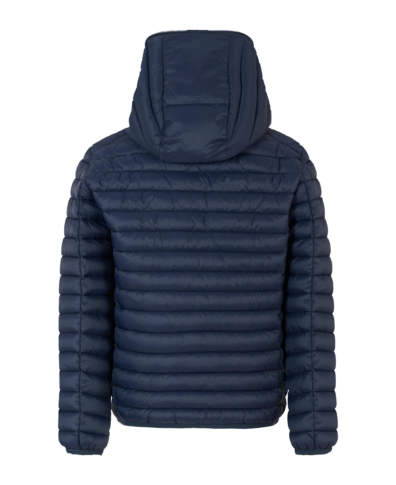Save the Duck Blue Huey Down Jacket For Boy With Logo - Blue