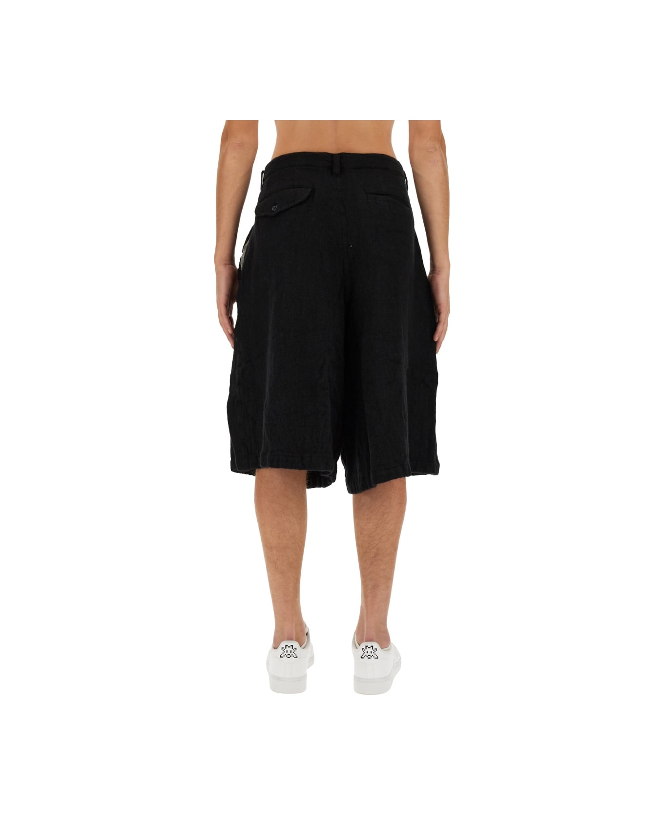 Comme des Garçons Shirt Oversize Bermuda Shorts - BLACK