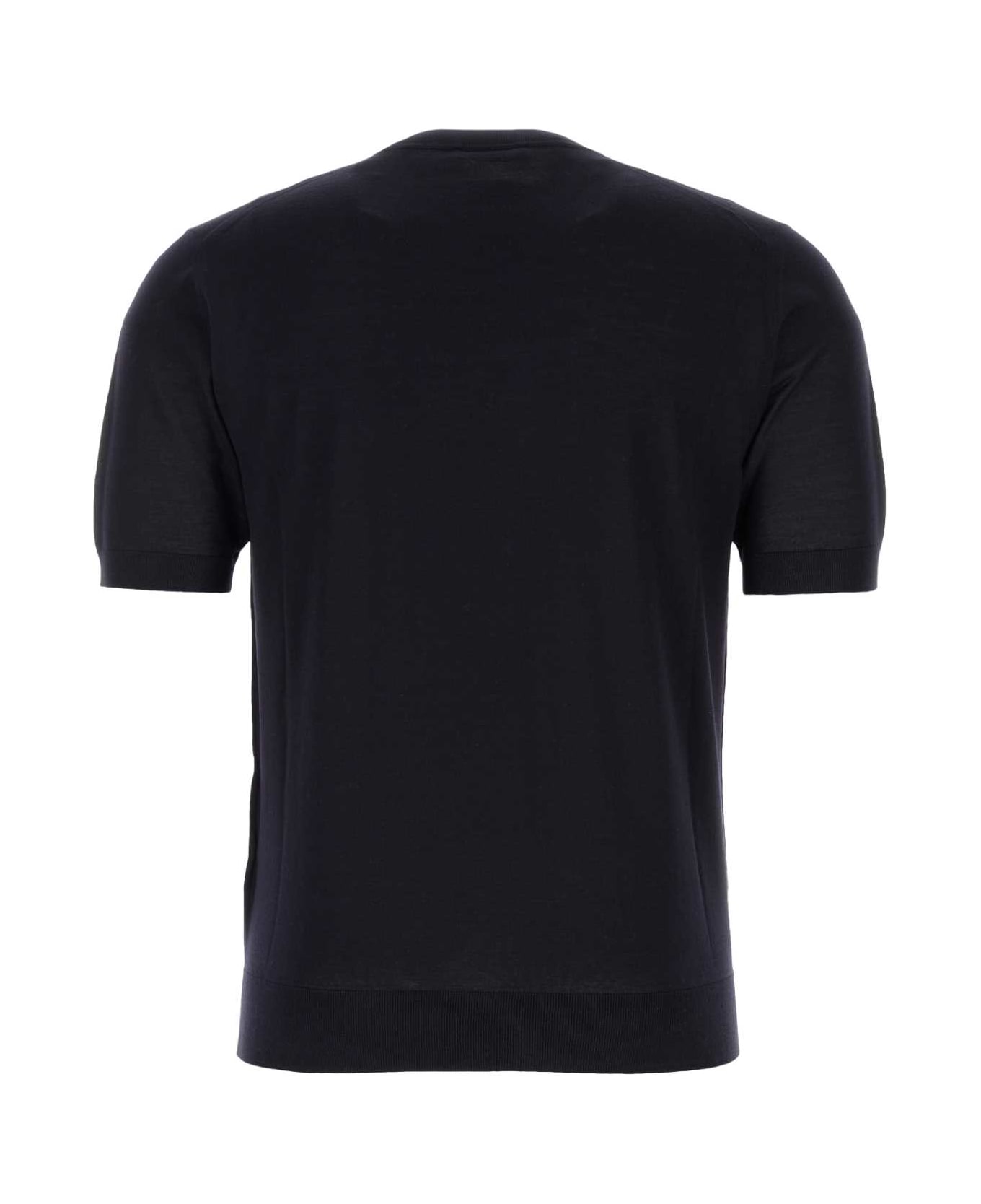 Prada Midnight Blue Wool T-shirt - BLEU シャツ