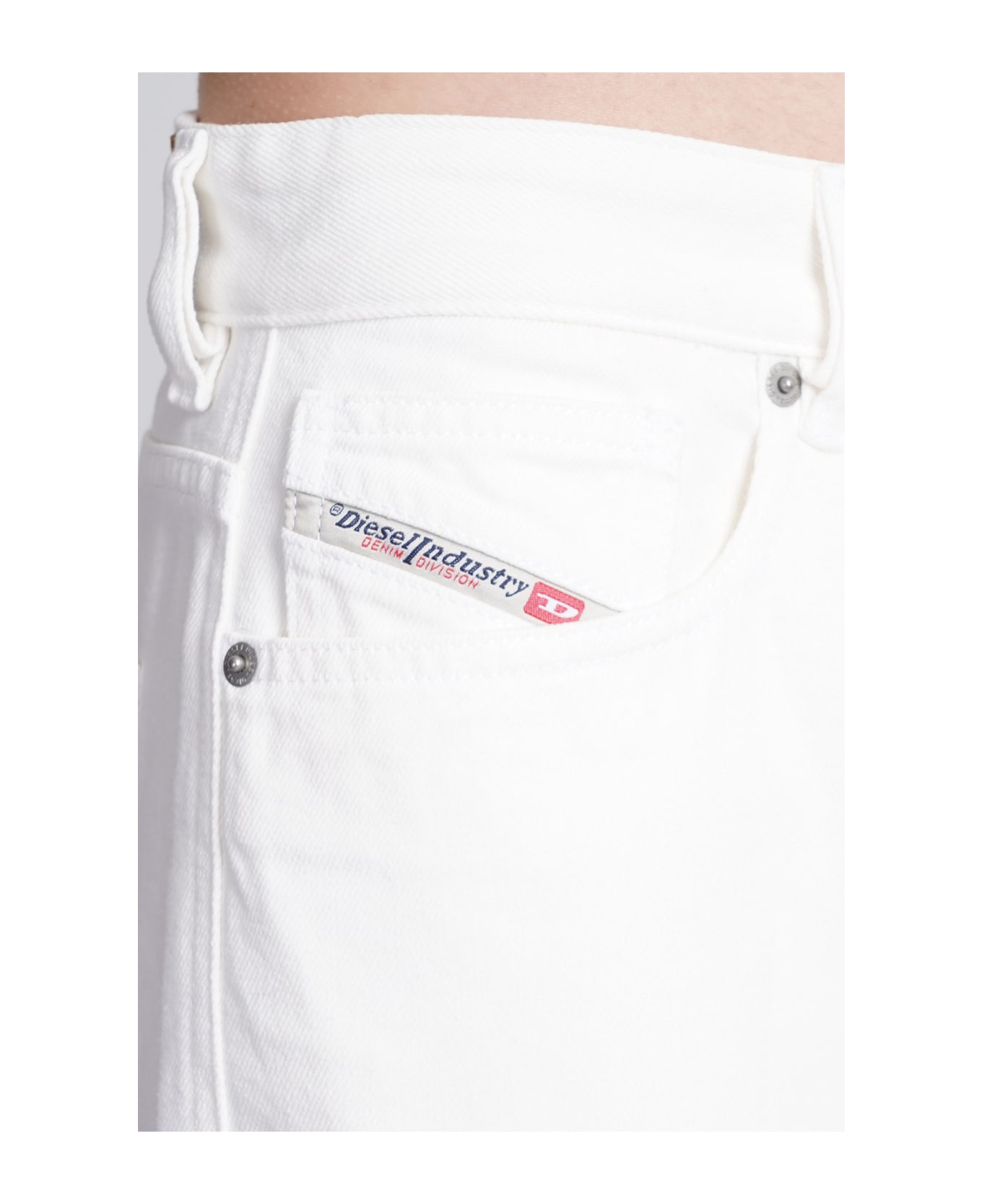 Diesel Jeans In White Cotton - WHITE