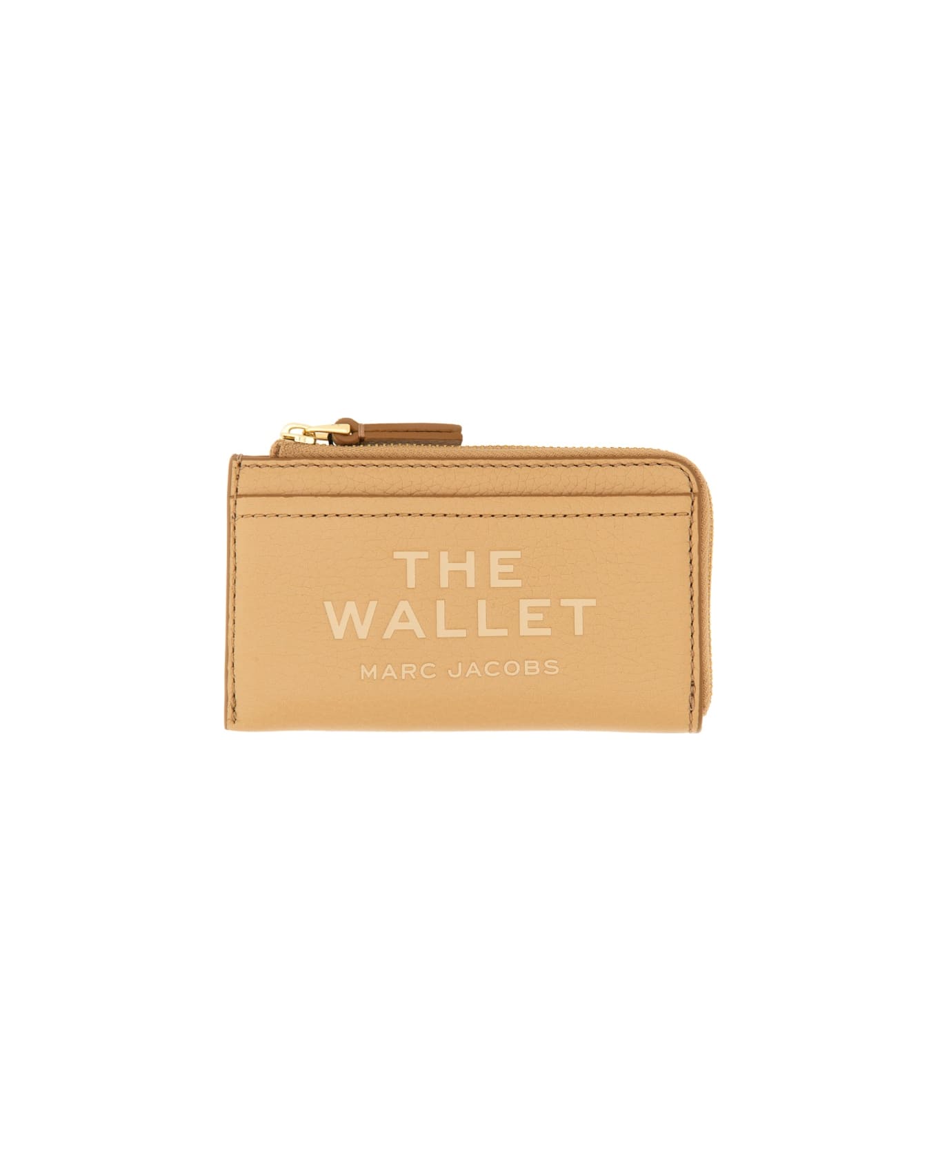 Marc Jacobs Leather Card Holder - BEIGE