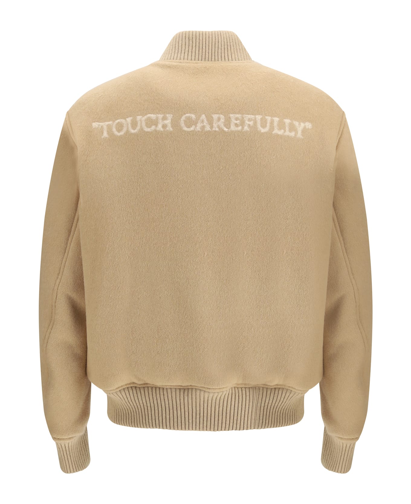 Off-White Cashmere Bomber Jacket