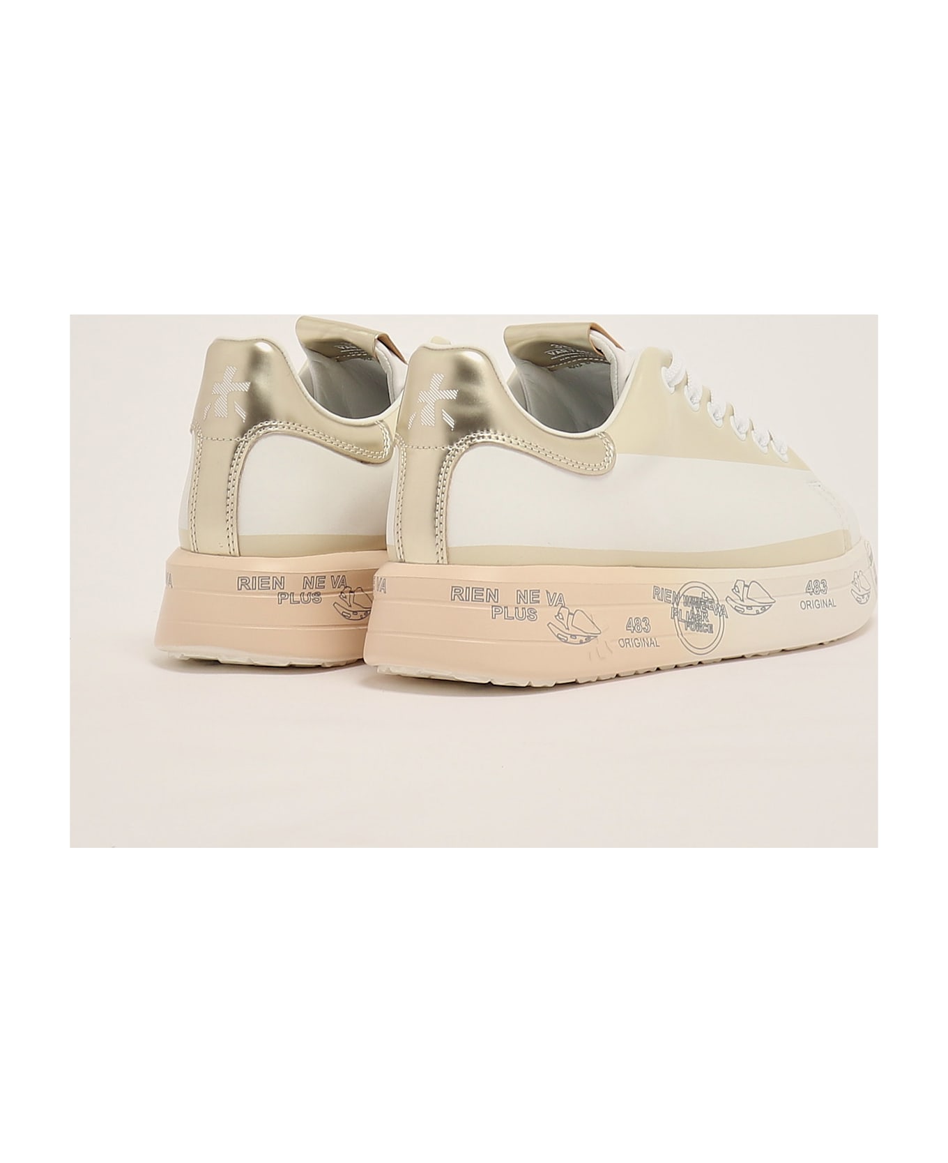Premiata Belle Sneaker - BIANCO-SABBIA