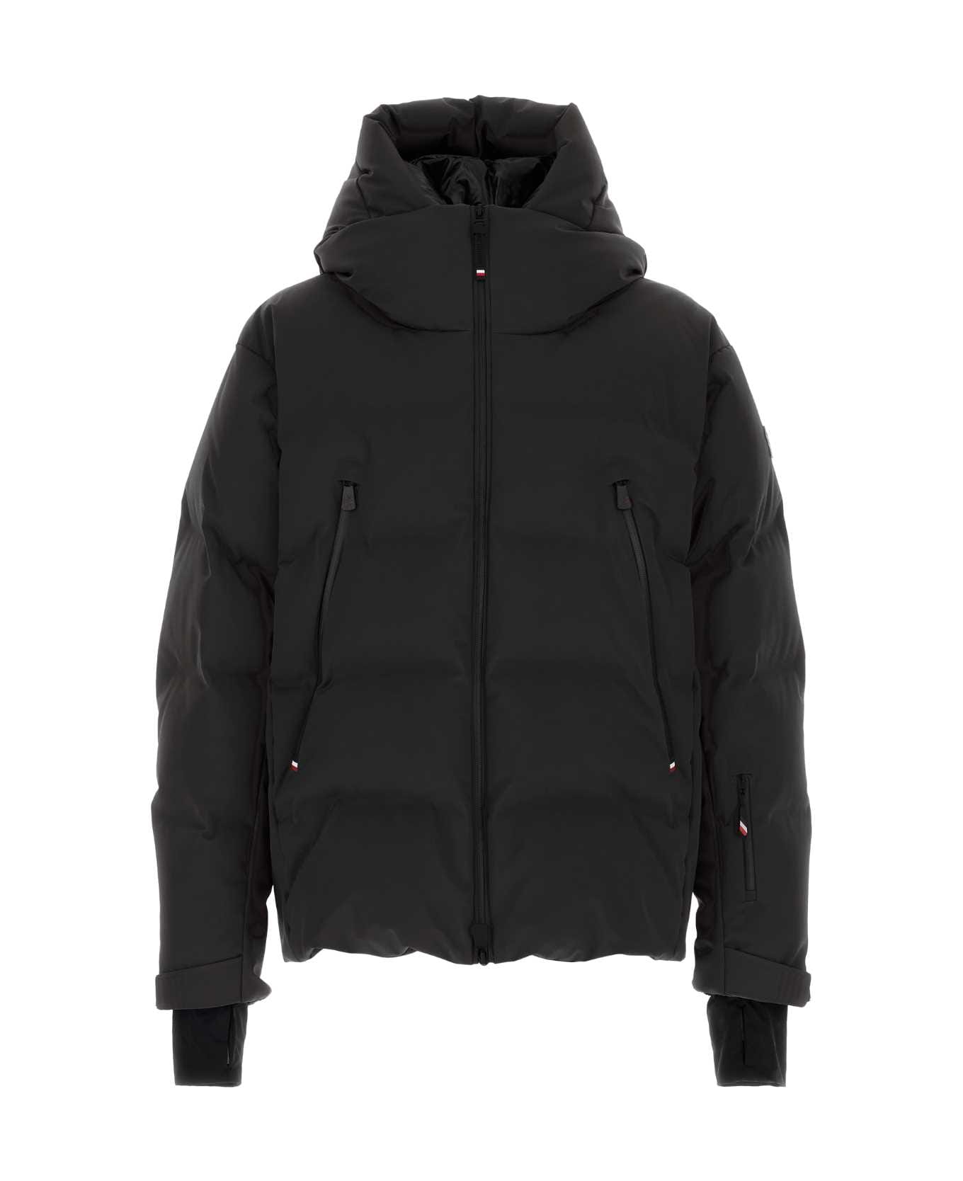 Moncler Grenoble Black Stretch Nylon Fellberg Down Jacket - 999
