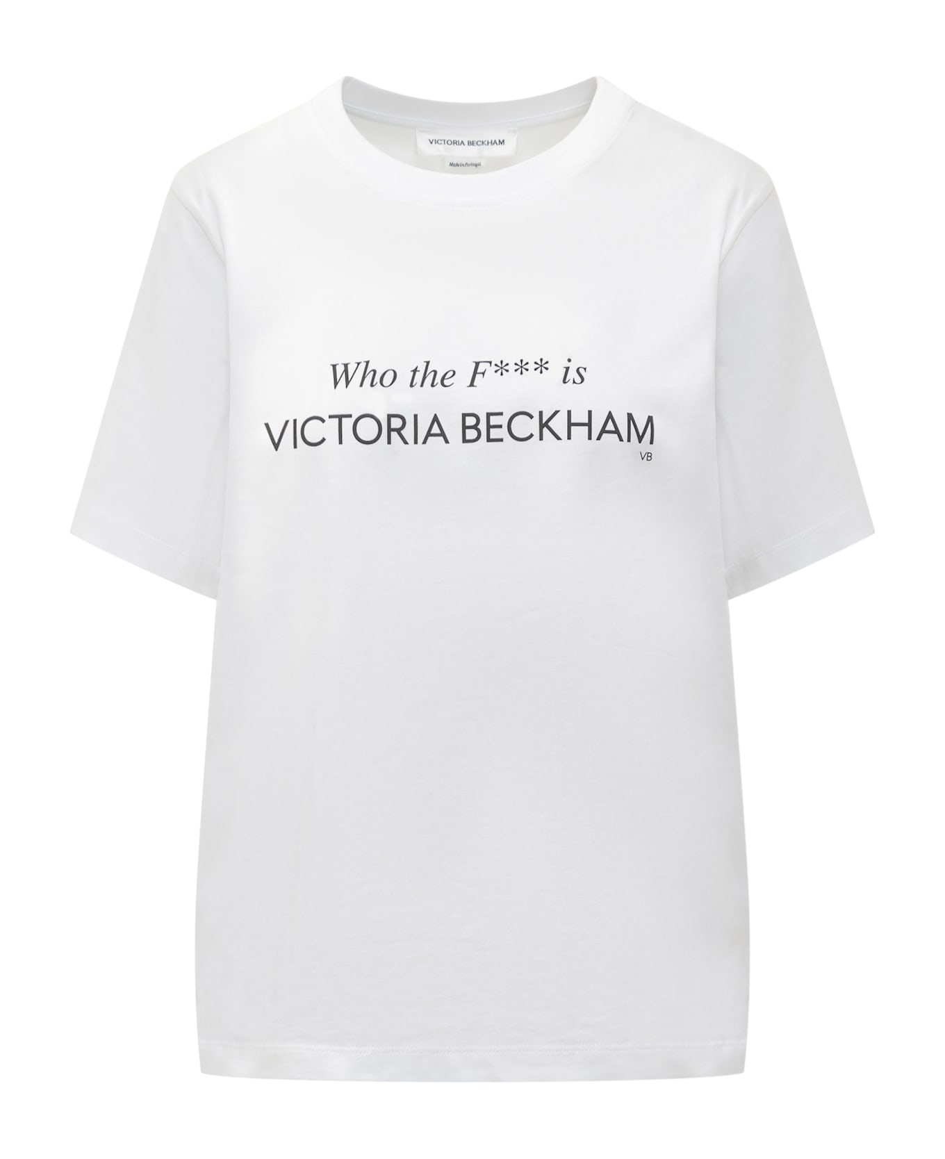 Victoria Beckham Slogan T-shirt - WHITE Tシャツ