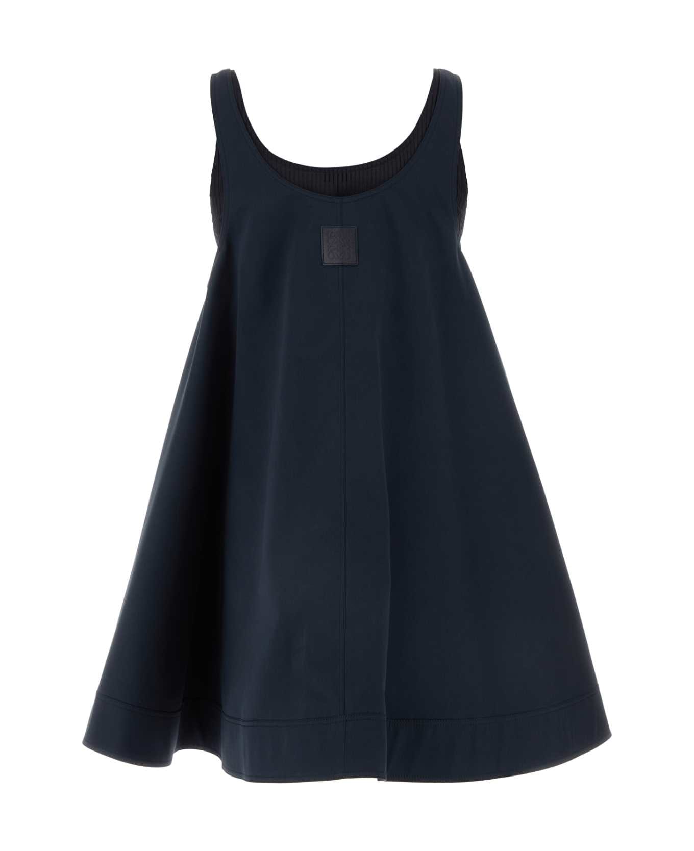 Loewe Midnight Blue Stretch Nylon Mini Dress - MIDNIGHTBLUE