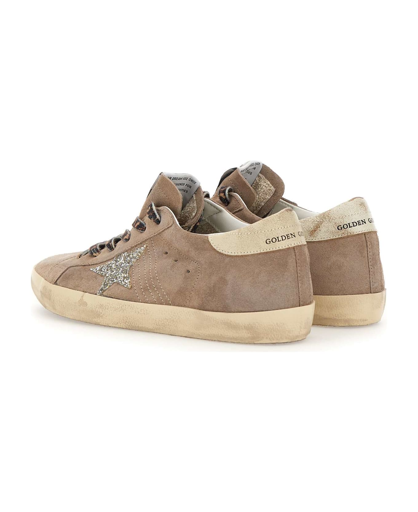 Golden Goose Super-star Leather Low-top Sneakers - Taupe/Platinum/White/Ecru