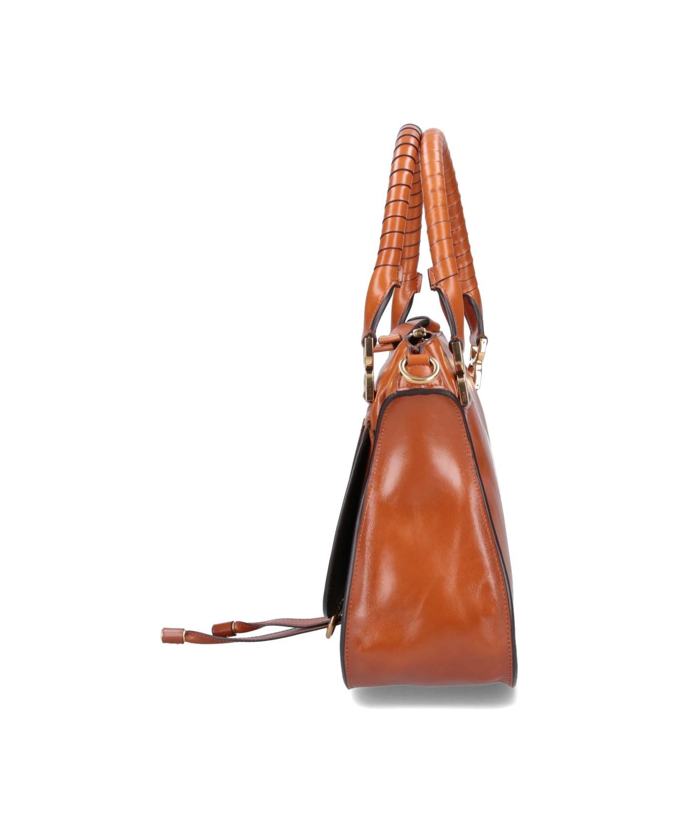 Chloé Brown Leather Medium Marcie Handbag - Brown