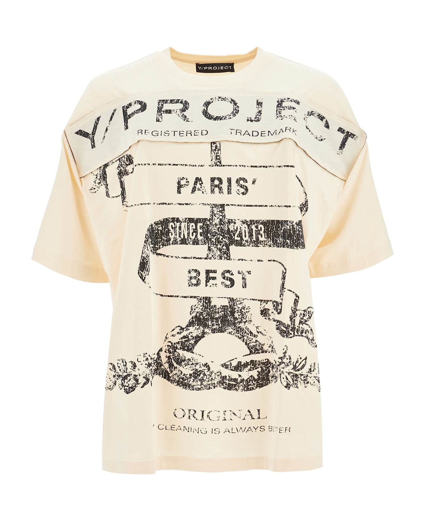 Y/Project 'paris' Best T-shirt With - LIGHT SAND