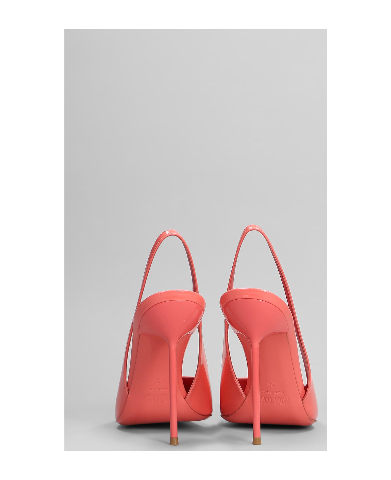 Paris Texas Lidia Slingback Pumps In Rose-pink Patent Leather - rose-pink