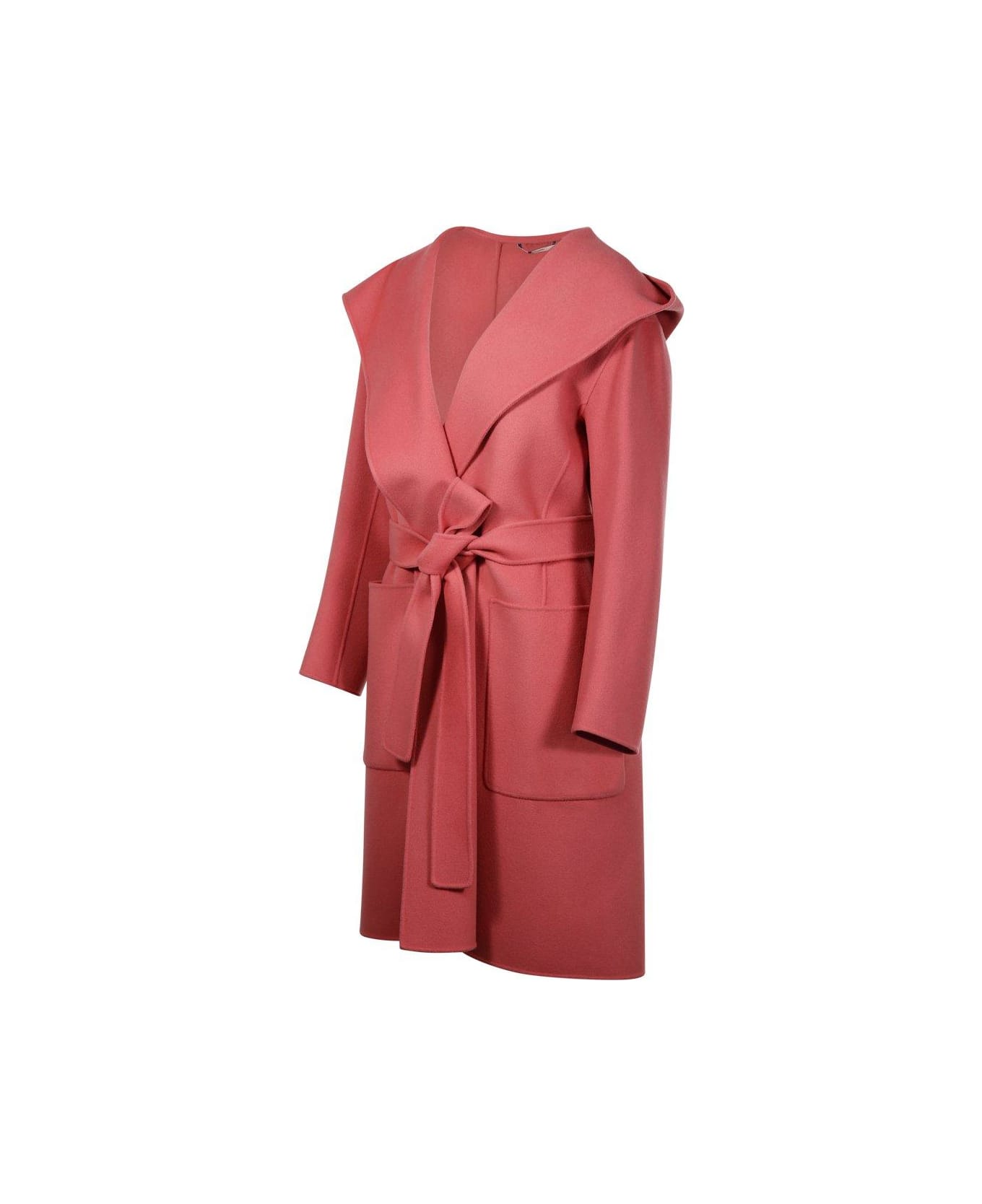 'S Max Mara Priscilla Hooded Midi Coat - Pink