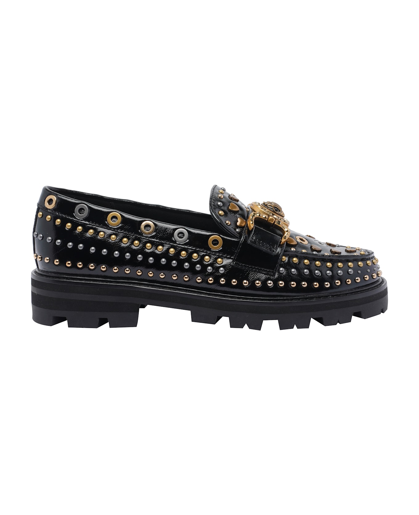 Kurt Geiger Mansion Stud Casual Loafers - Black