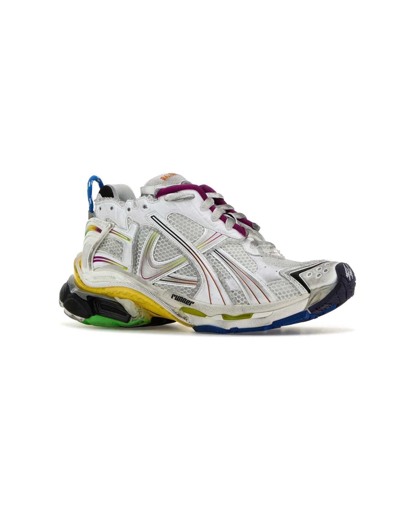 Balenciaga Multicolor Runner Sneakers - WHITEMULTICOLOR