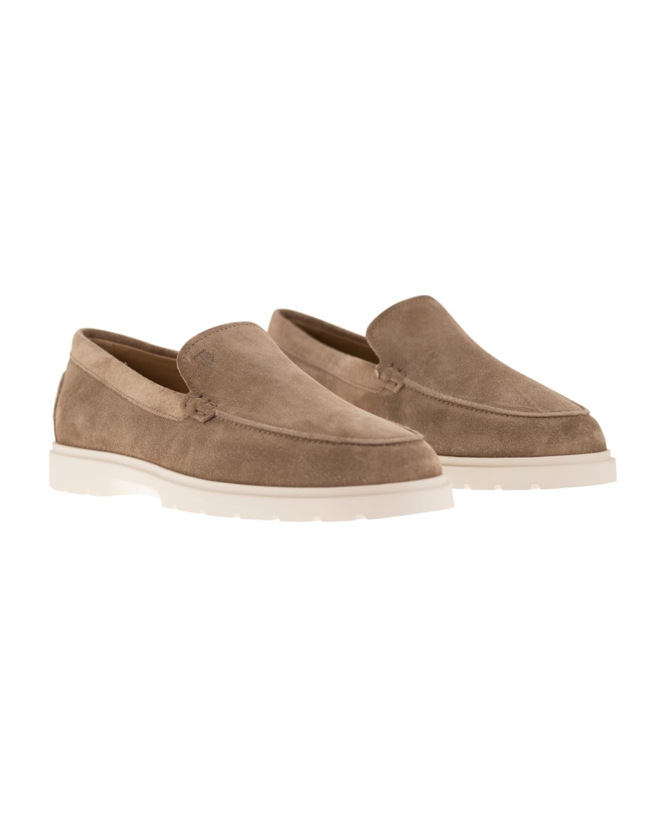 Tod's Suede Slipper Moccasin - Sand