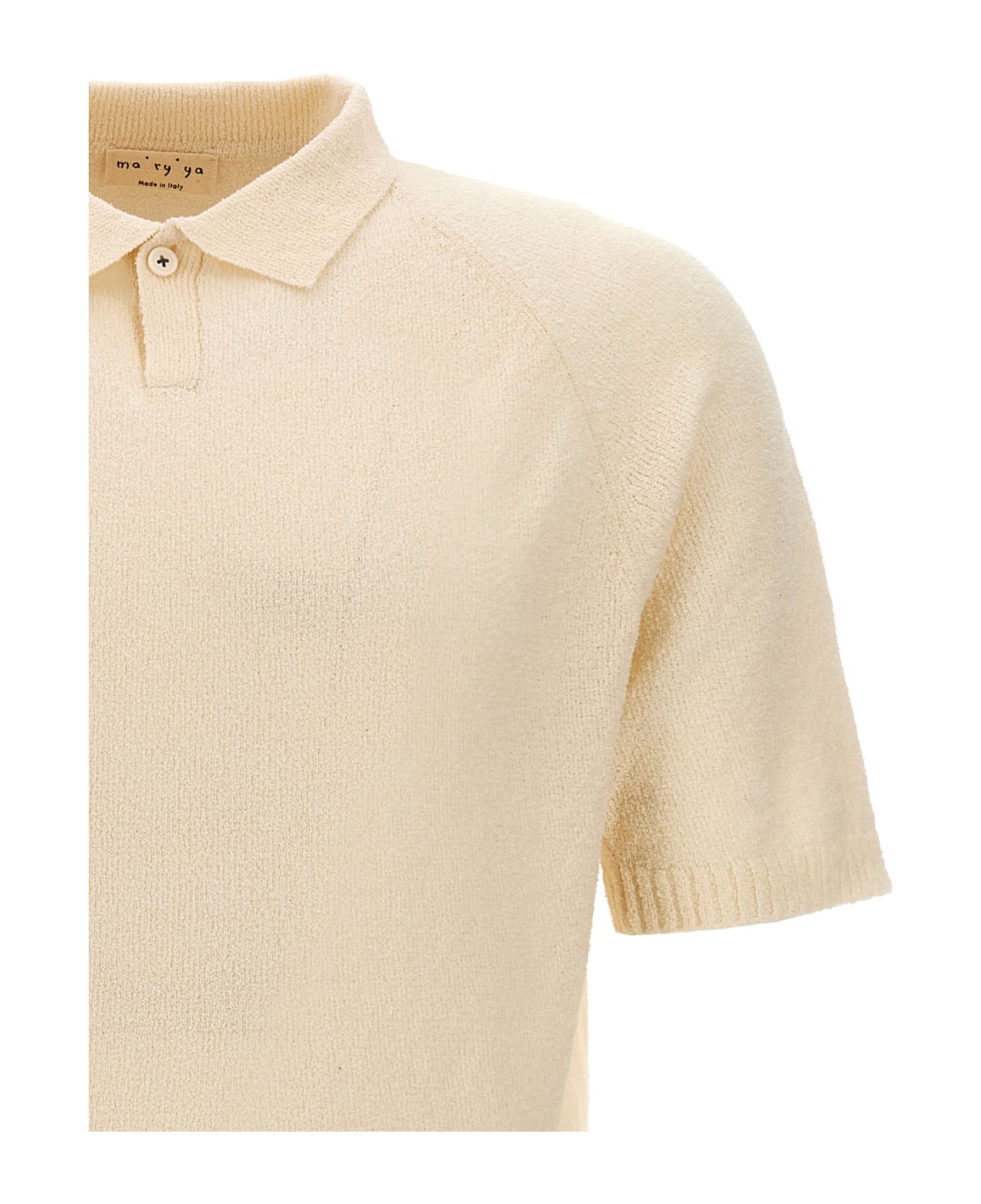 Ma'ry'ya Cotton Polo Shirt - White