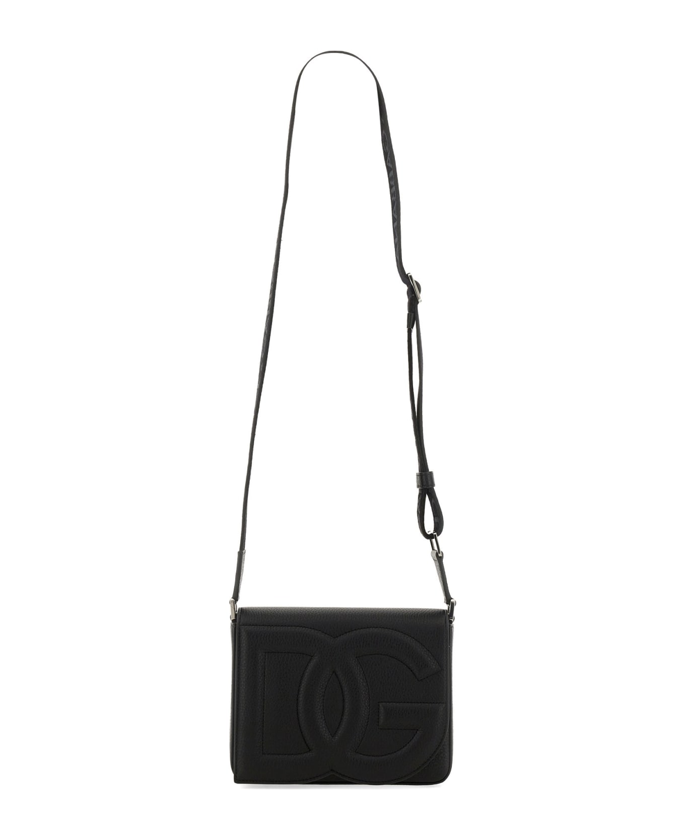 Dolce & Gabbana Medium Leather Shoulder Bag - NERO