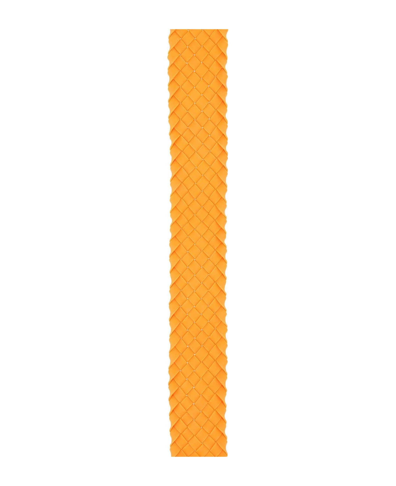 Bottega intrecciato Veneta Orange Rubber Belt