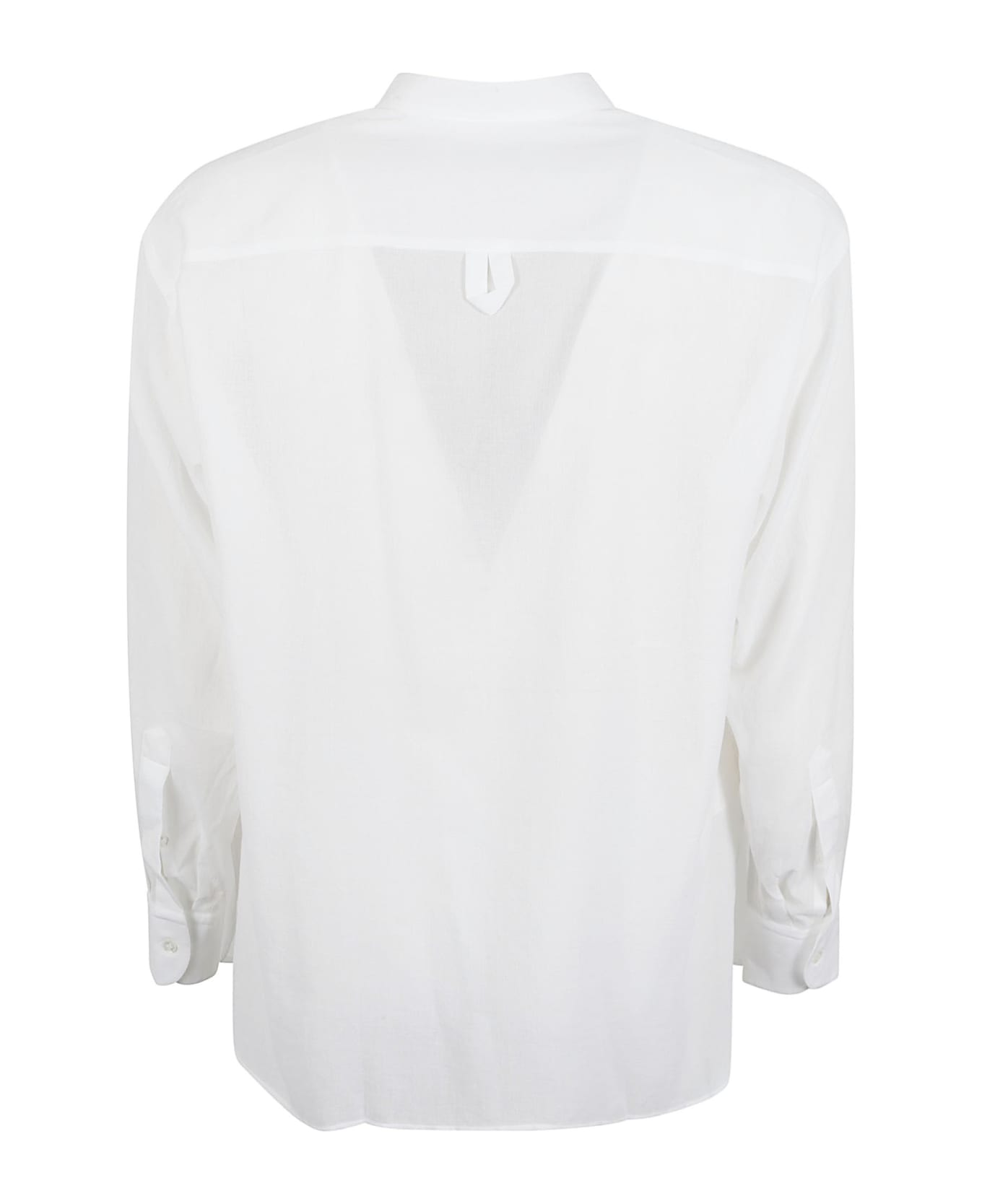 Lardini Button-less Shirt - White