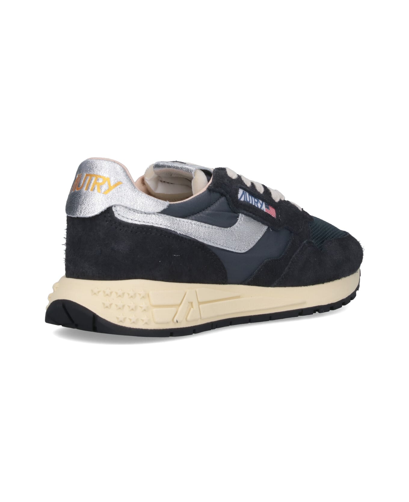Autry 'reelwind Super Vintage' Sneakers - Blk/silv