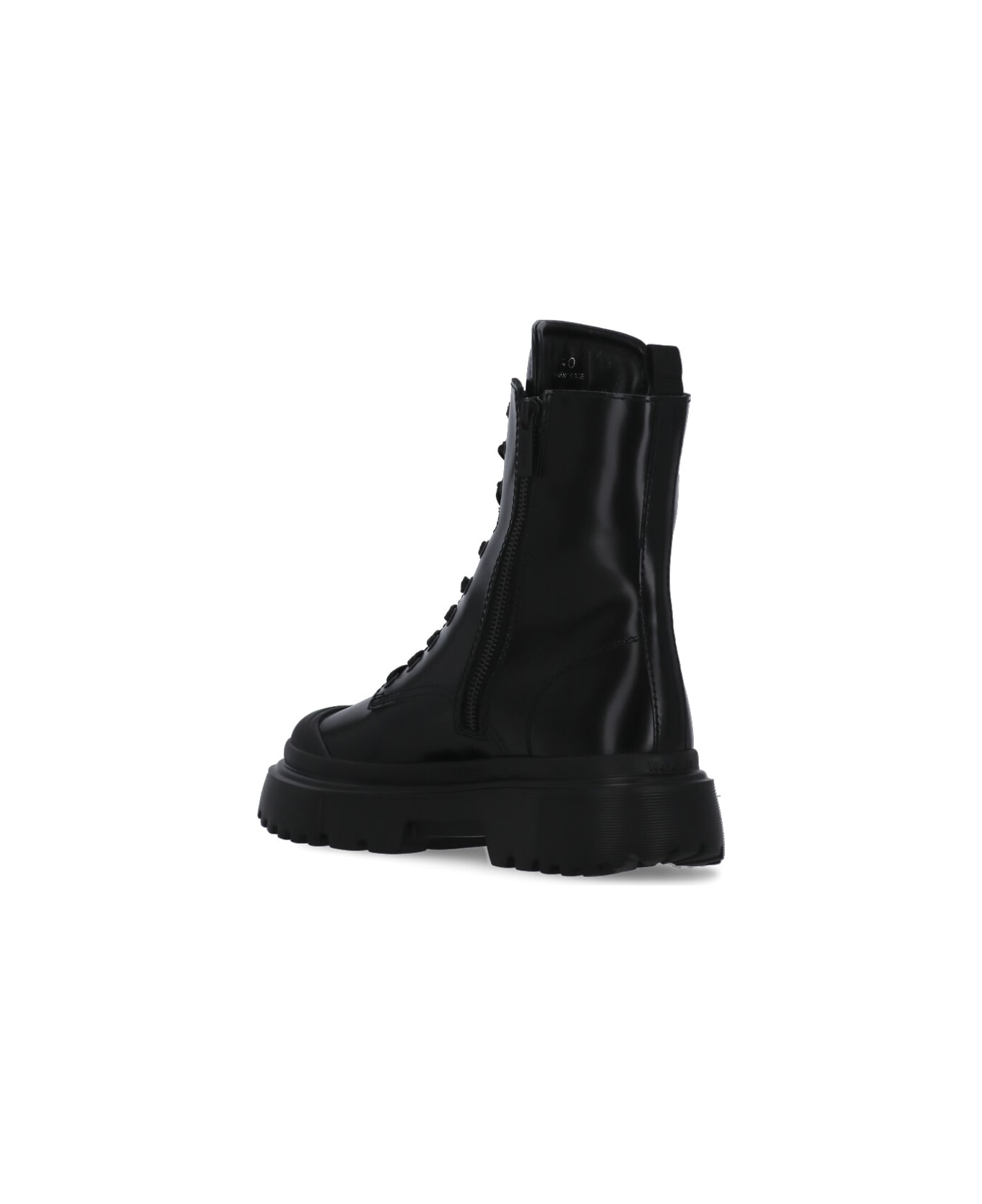 Hogan H619 Combat Boots - Black