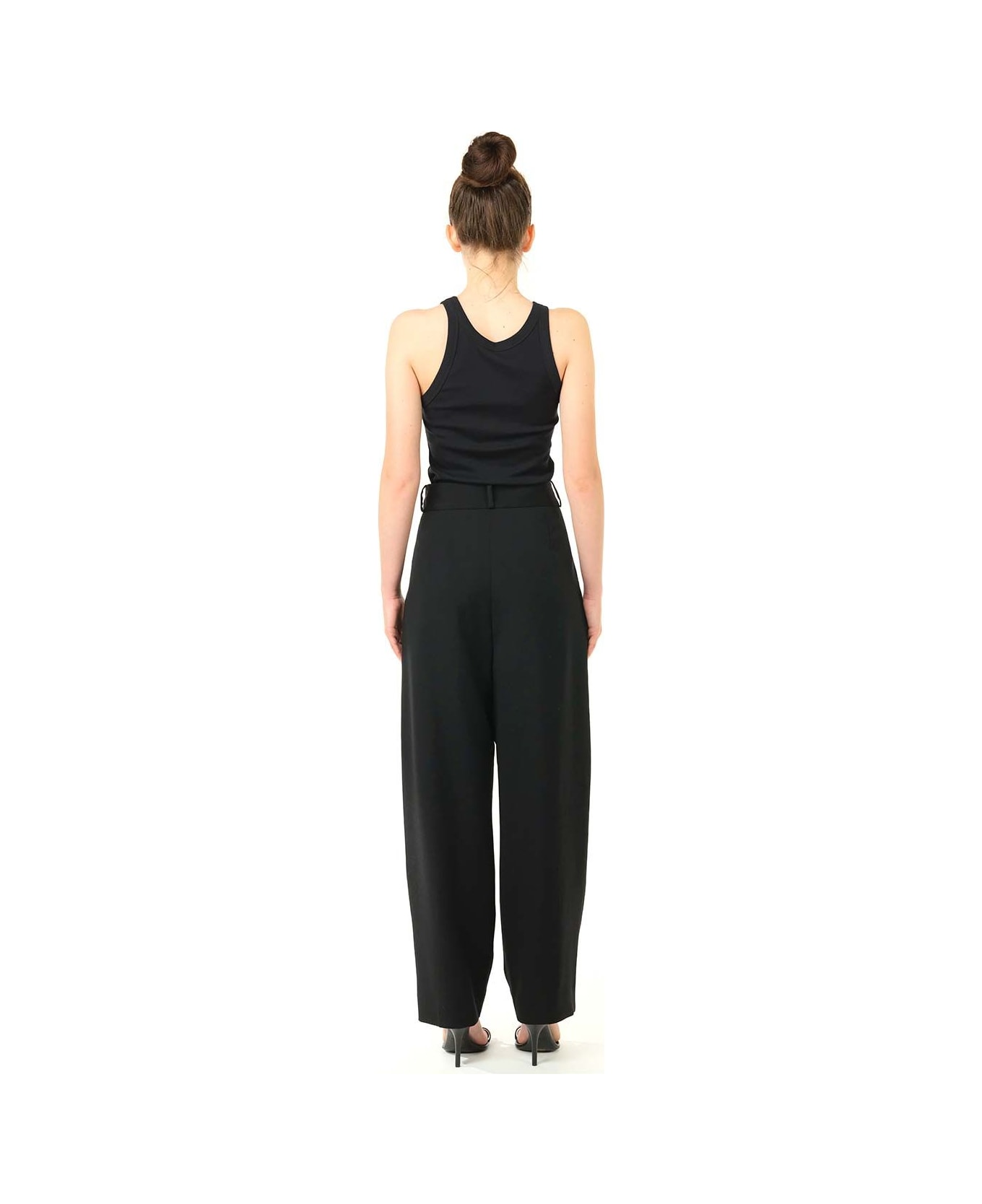 Totême Ribbed Tank Top - Black