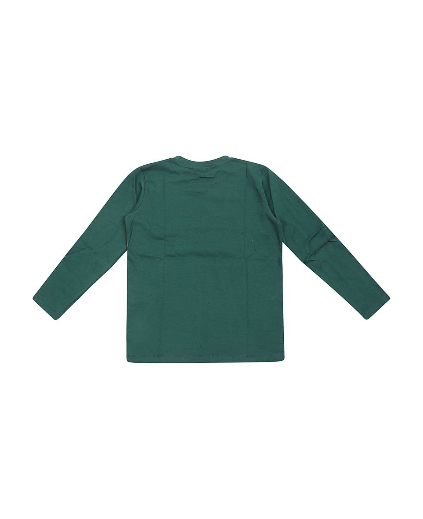Molo Reif Long-sleeved Crewneck T-shirt - Verde
