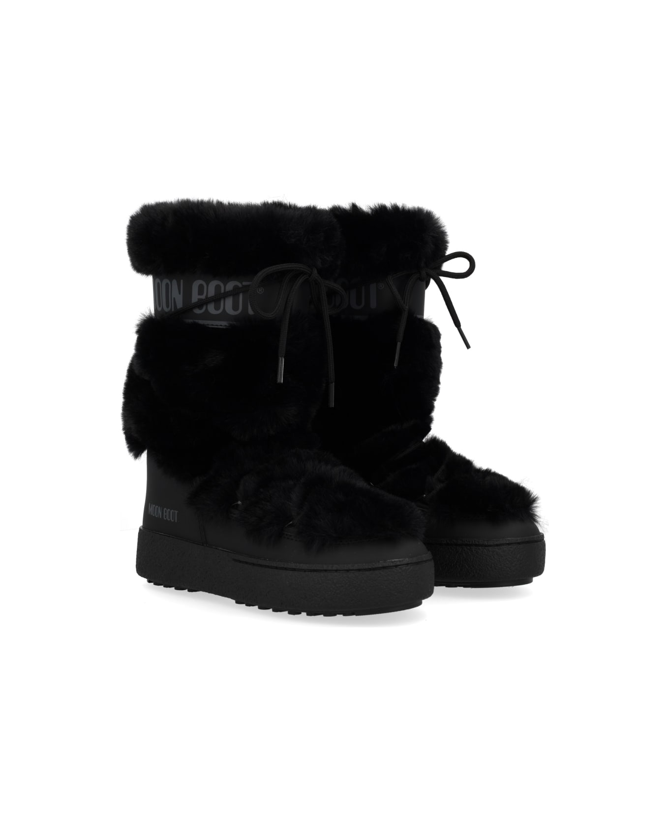 Moon Boot Boot "ltrack High Faux-fur" - BLACK