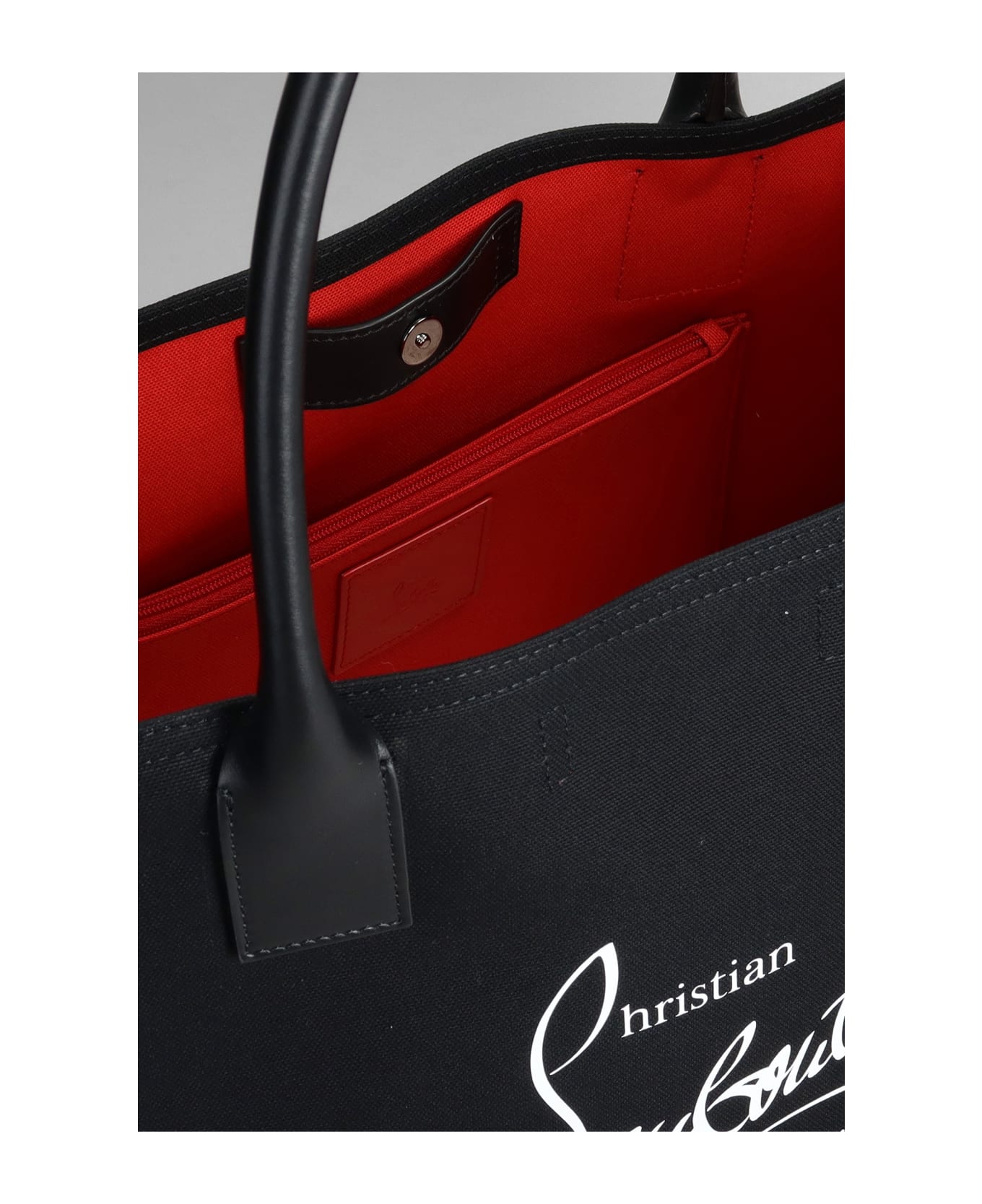 Christian Louboutin 'nastroloubi E/w Large' Shopping Bag - Black