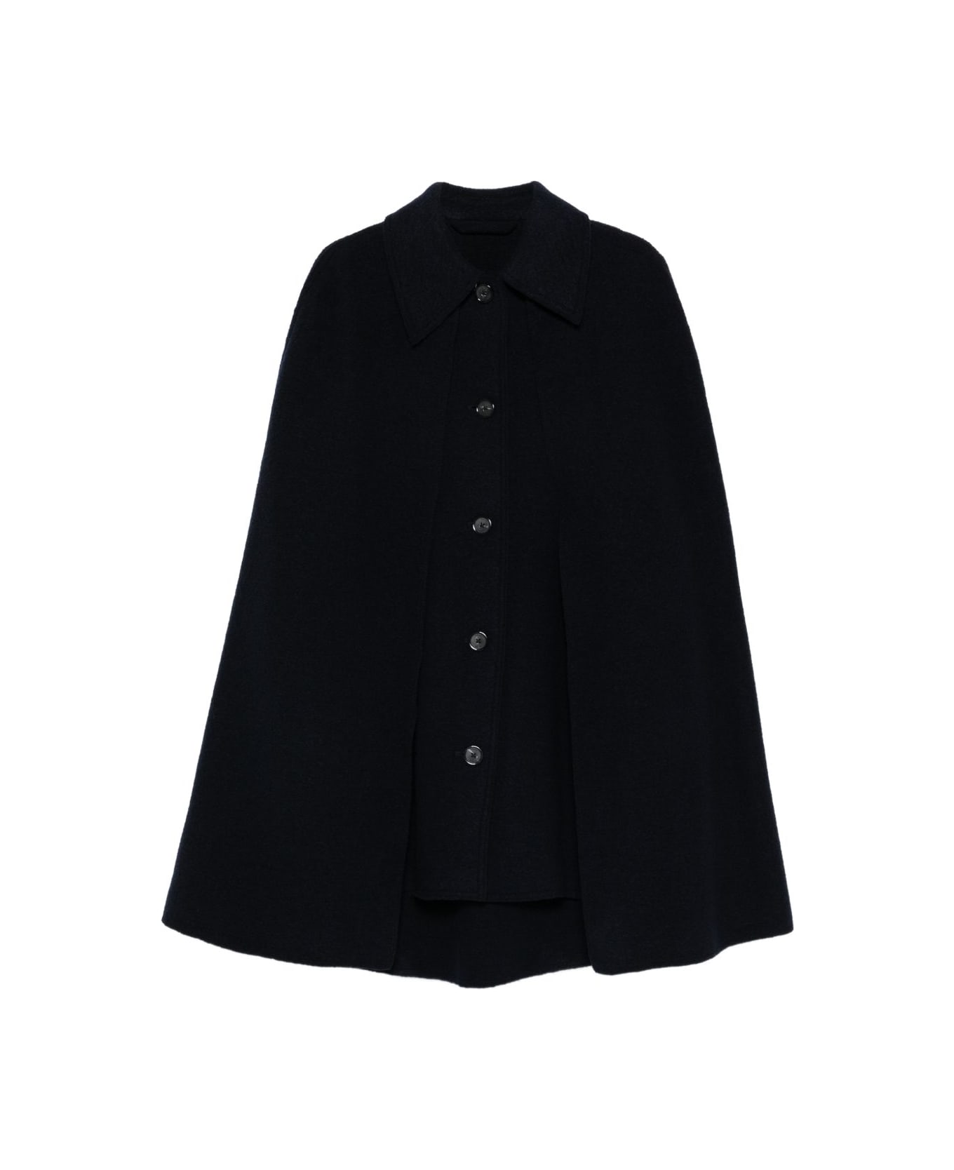 Totême Wool Cape Coat - Blue